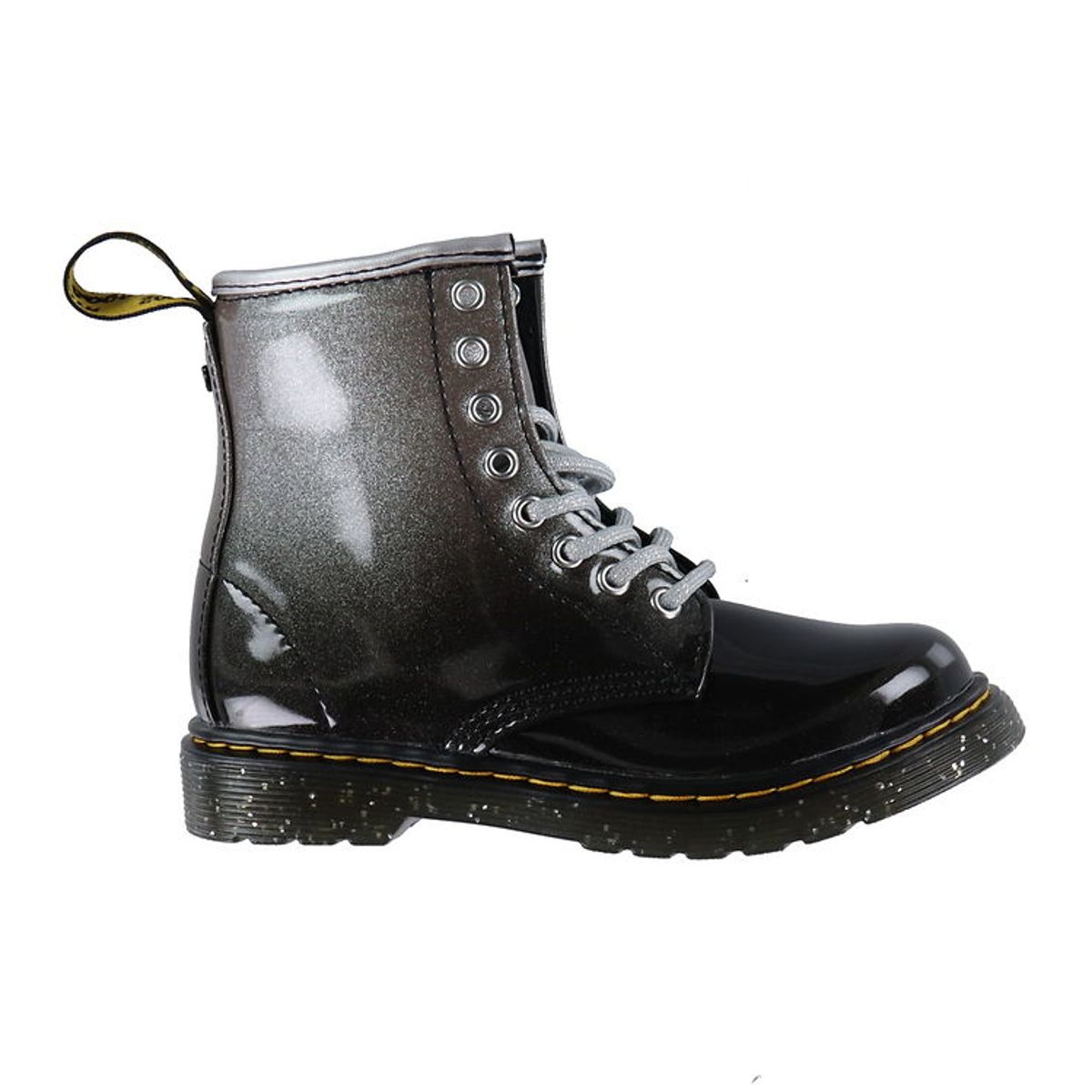 Dr. Martens Støvler - 1460 Glitter J - Silver/Black