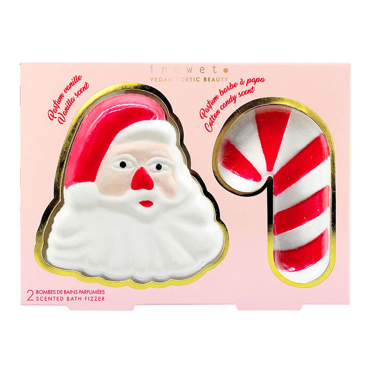 Inuwet Bath Bombs m. Duft - 2-pak - Santa Claus