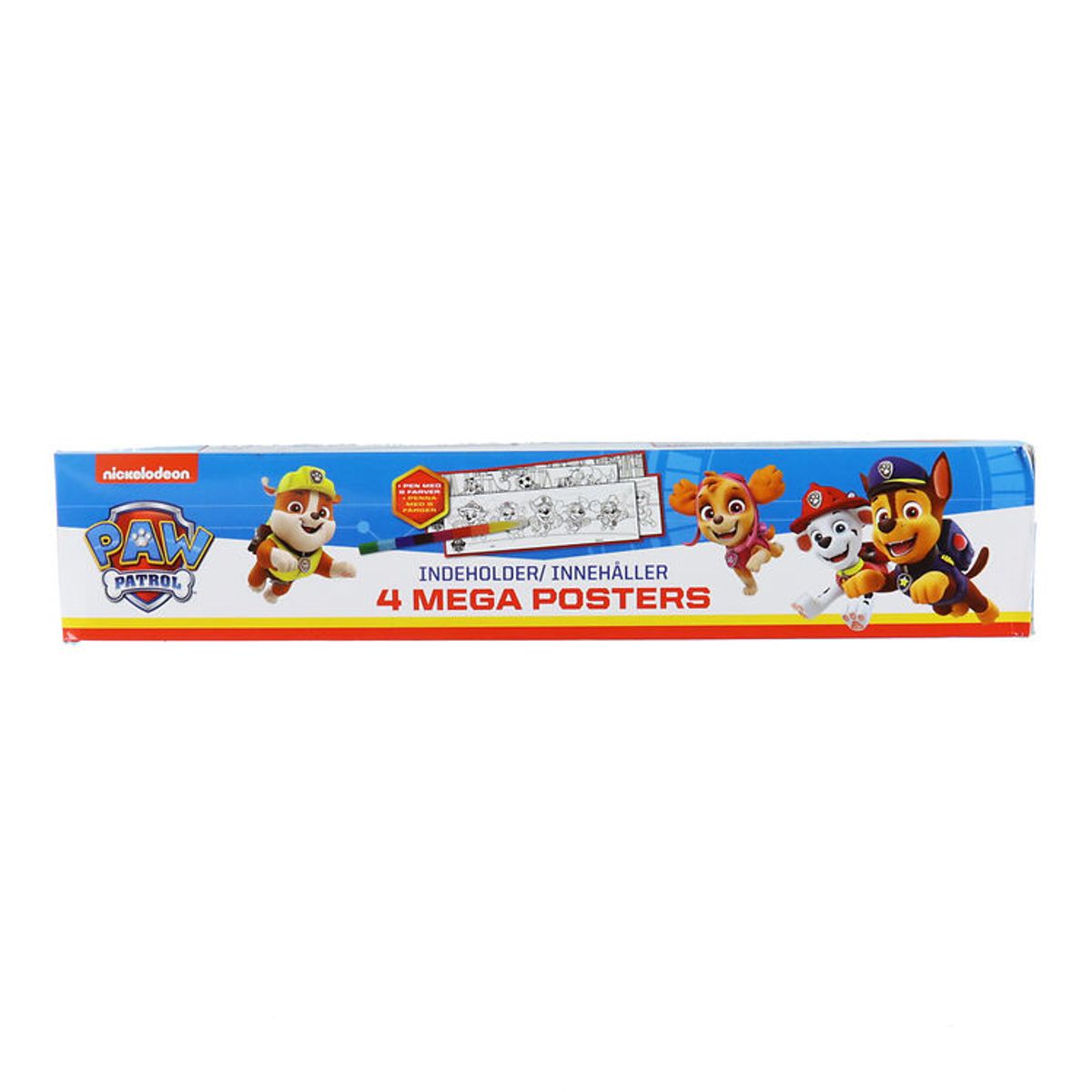 Alvilda Plakater - Paw Patrol Boks m. 4 Kæmpe Plakater