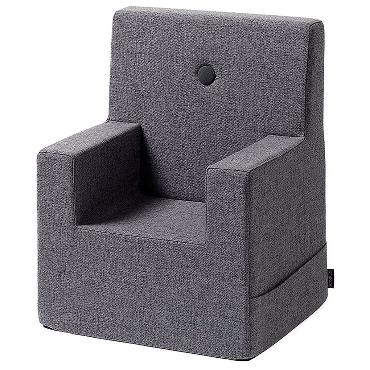 by KlipKlap Lænestol - Kids Chair XL - Blue Grey w. Grey