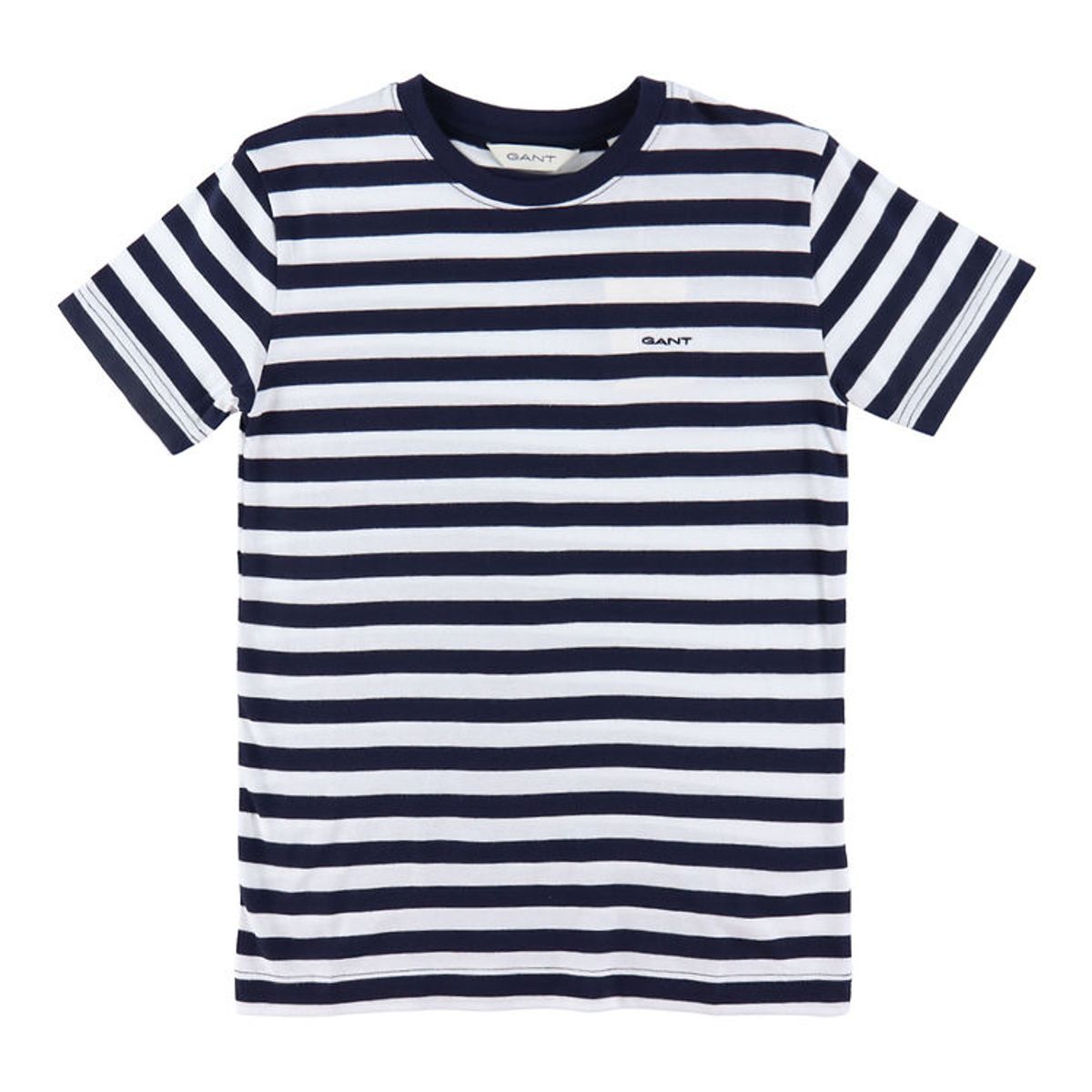 GANT T-Shirt - Striped Shield - Evening Blue