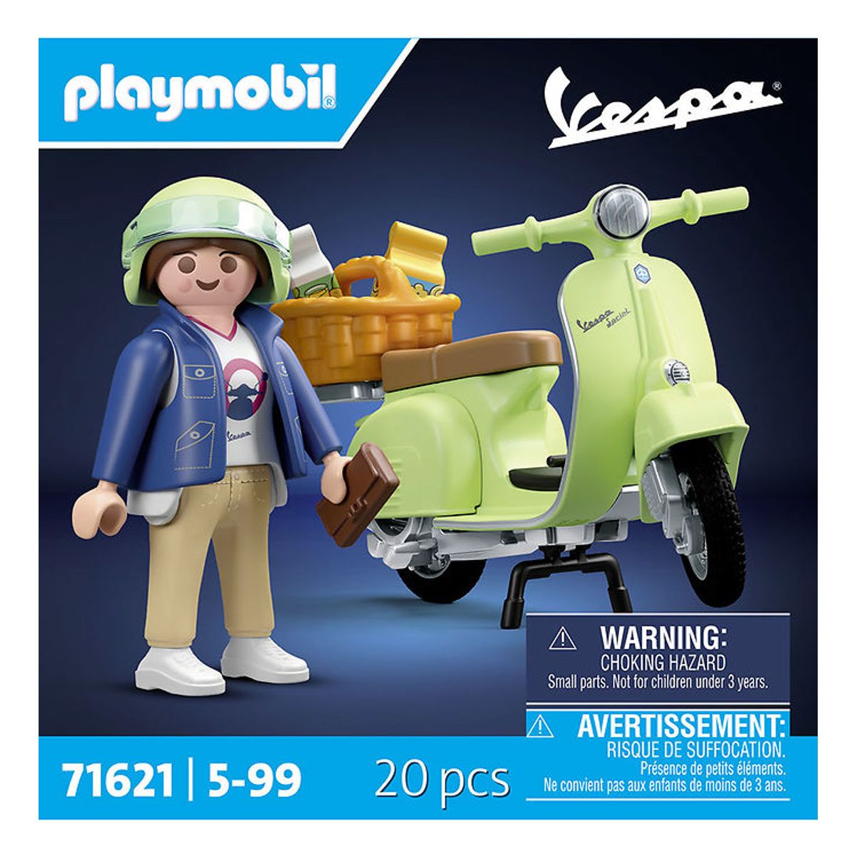 Playmobil Vespa - 1969 Vespa 150 Grøn - 71621 - 20 Dele