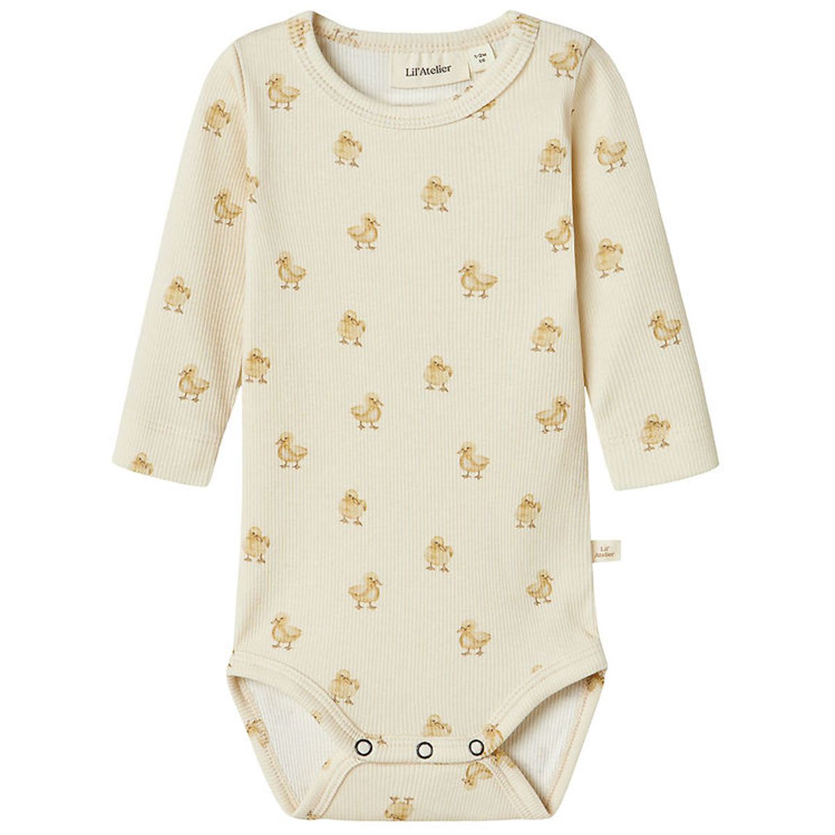 Lil Atelier Body l/æ - Rib - NbnLavo - Turtledove/Duck