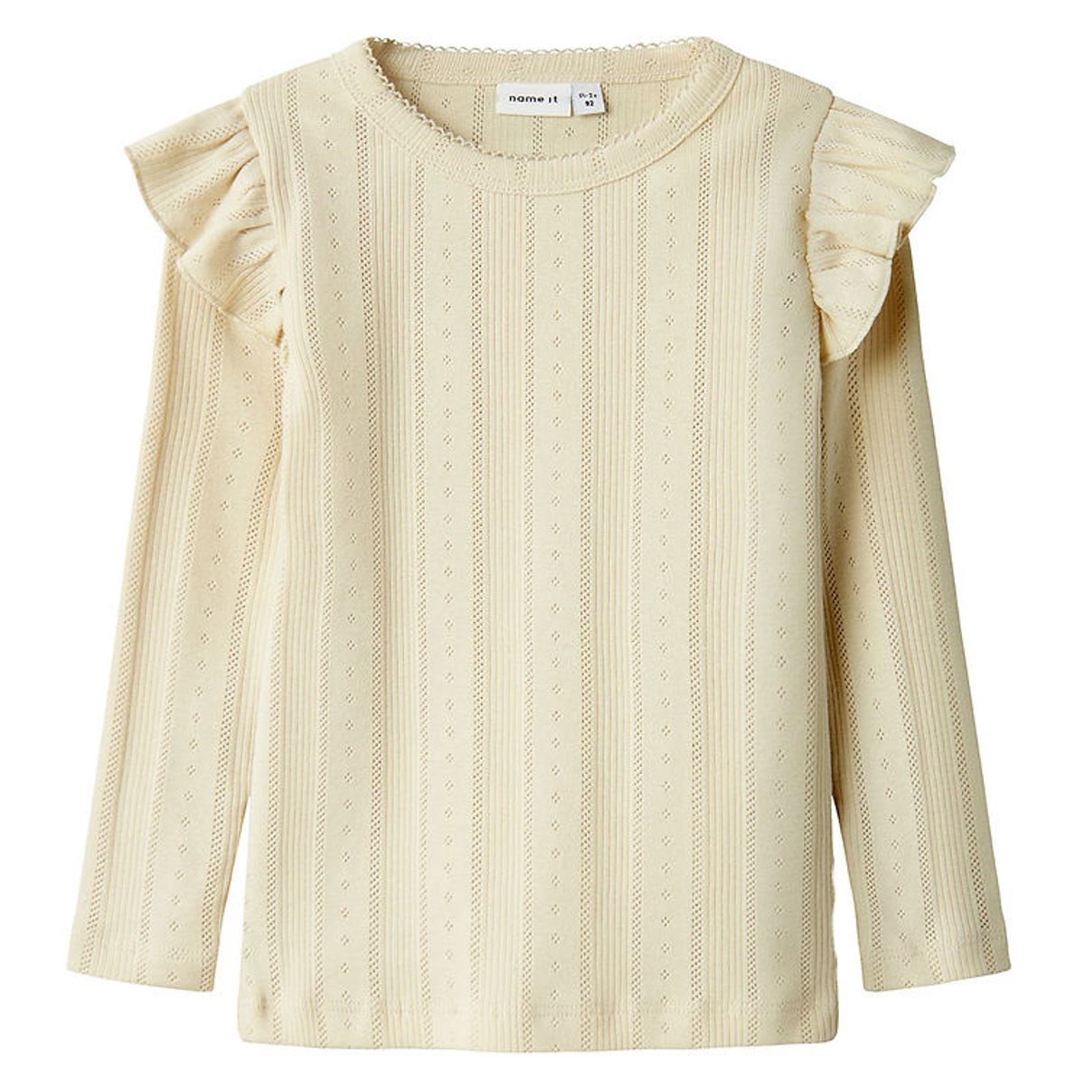 Name It Bluse - Noos - NmfJulia - Summer Sand m. Hulmønster