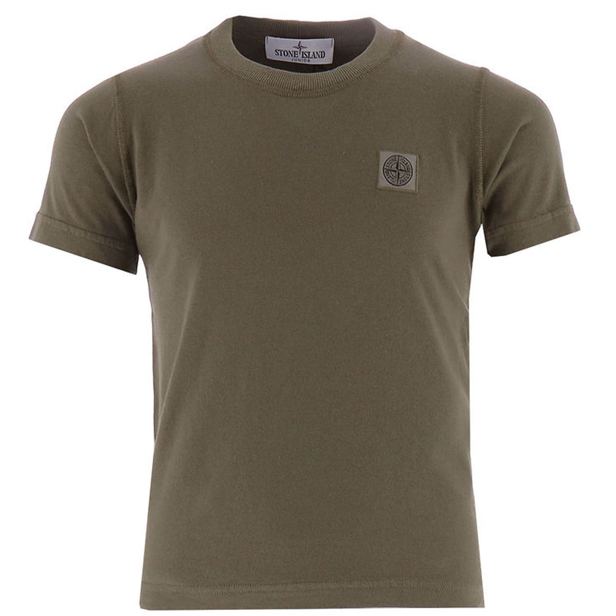 Stone Island T-shirt - Military Green m. Logo