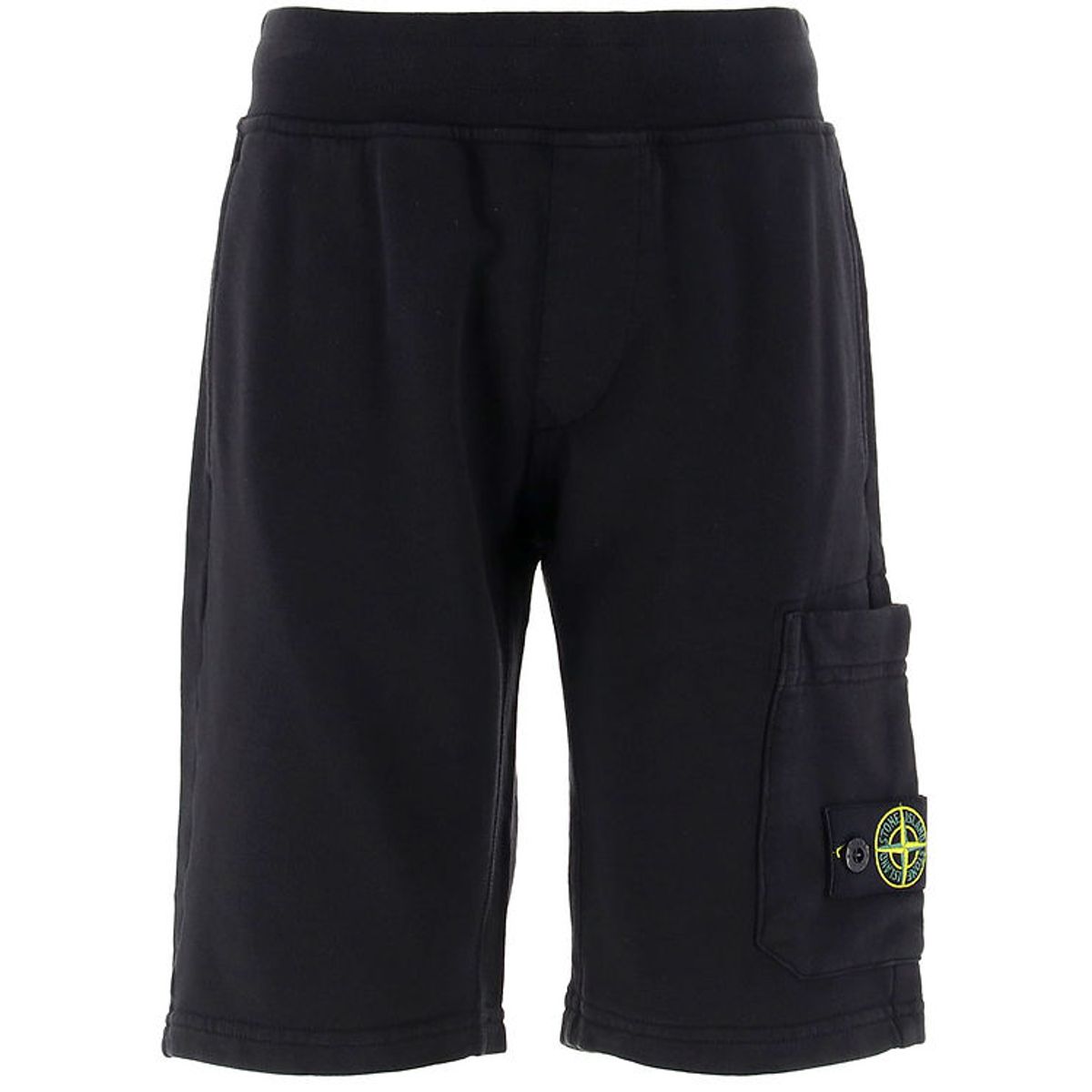 Stone Island Sweatshorts - Sort m. Logo