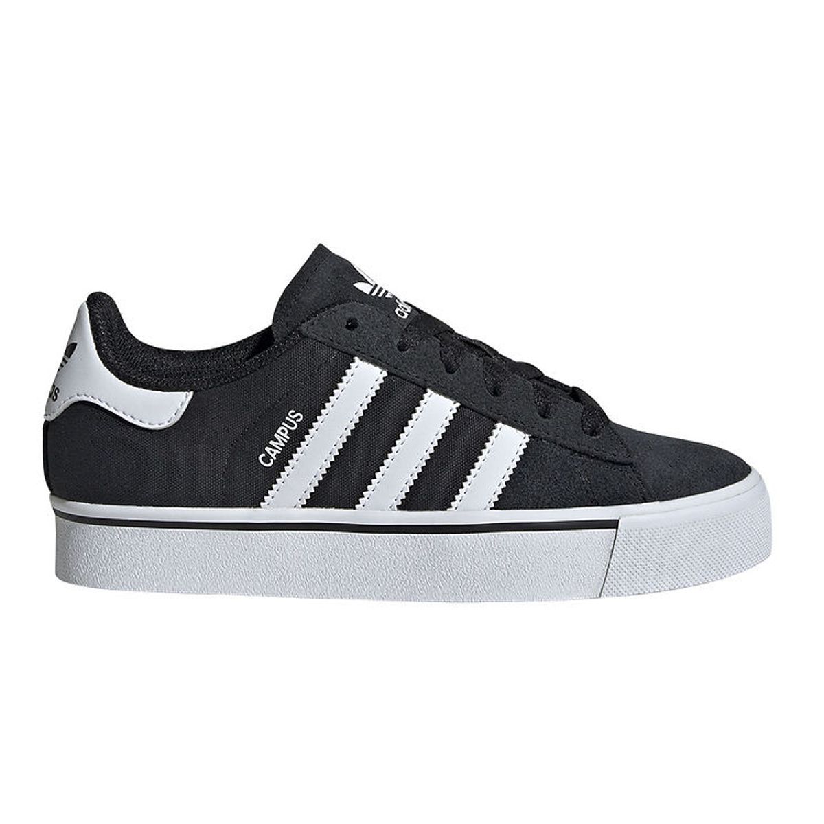 adidas Originals Sko - Campus Vulc J - CBLACK/FTWWHT/GUM3