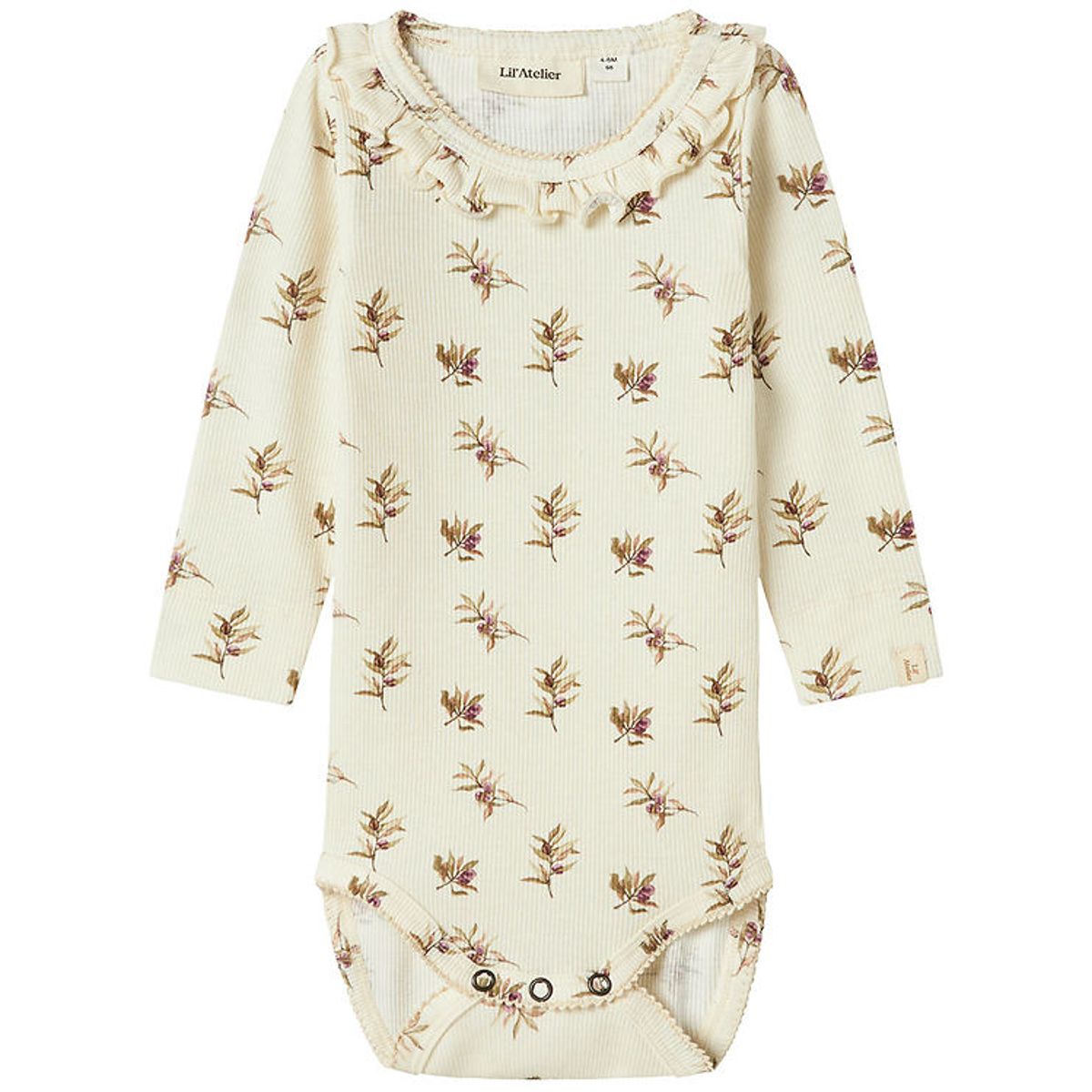 Lil' Atelier Body l/æ - Rib - NbfGavo - Turtledove/Olive