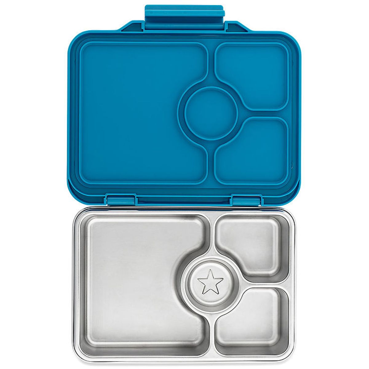 Yumbox Madkasse m. 4 Rum - Bento Steel - Normandy Blue