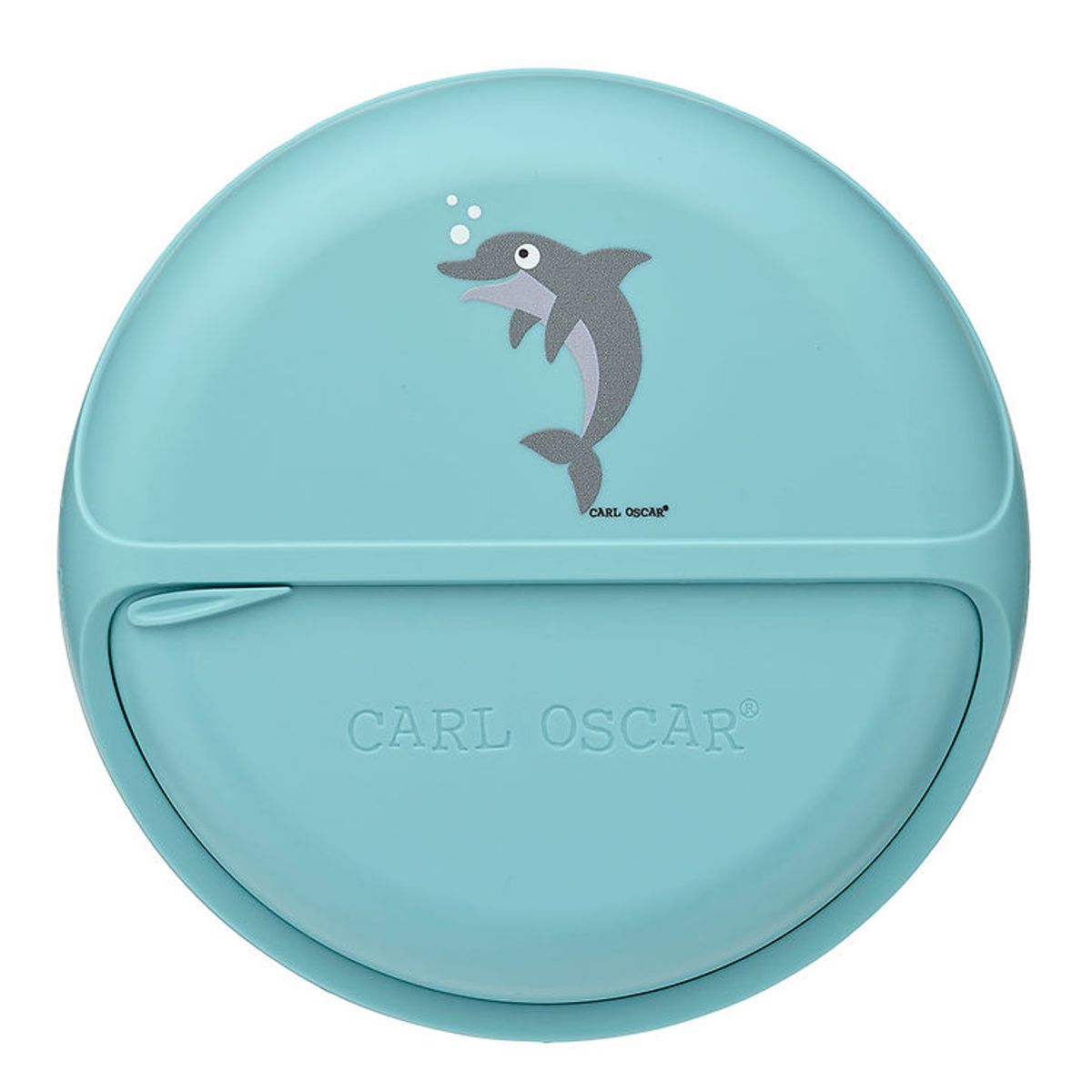 Carl Oscar Snackboks - MiniDisc - 12 cm - Blå m. Delfin