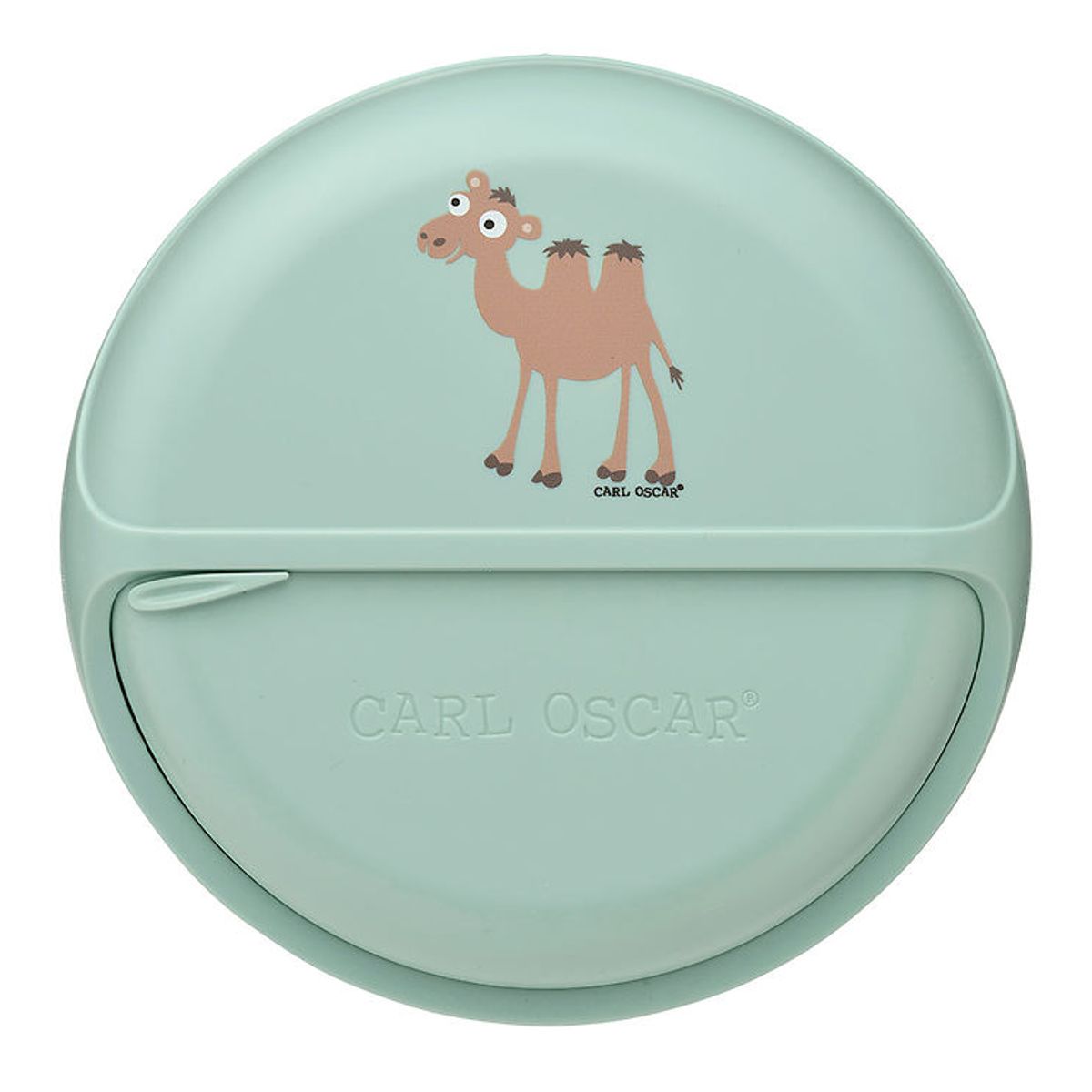 Carl Oscar Snackboks - SnackDisc - 15 cm - Grøn m. Kamel