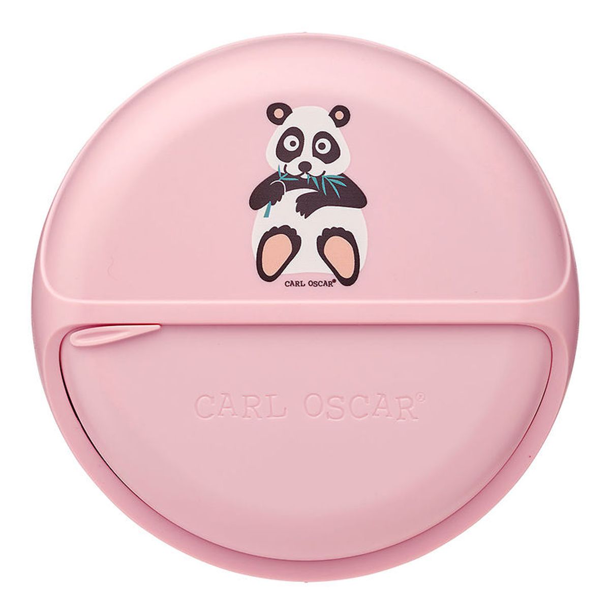 Carl Oscar Snackboks - SnackDisc - 15 cm - Pink m. Panda