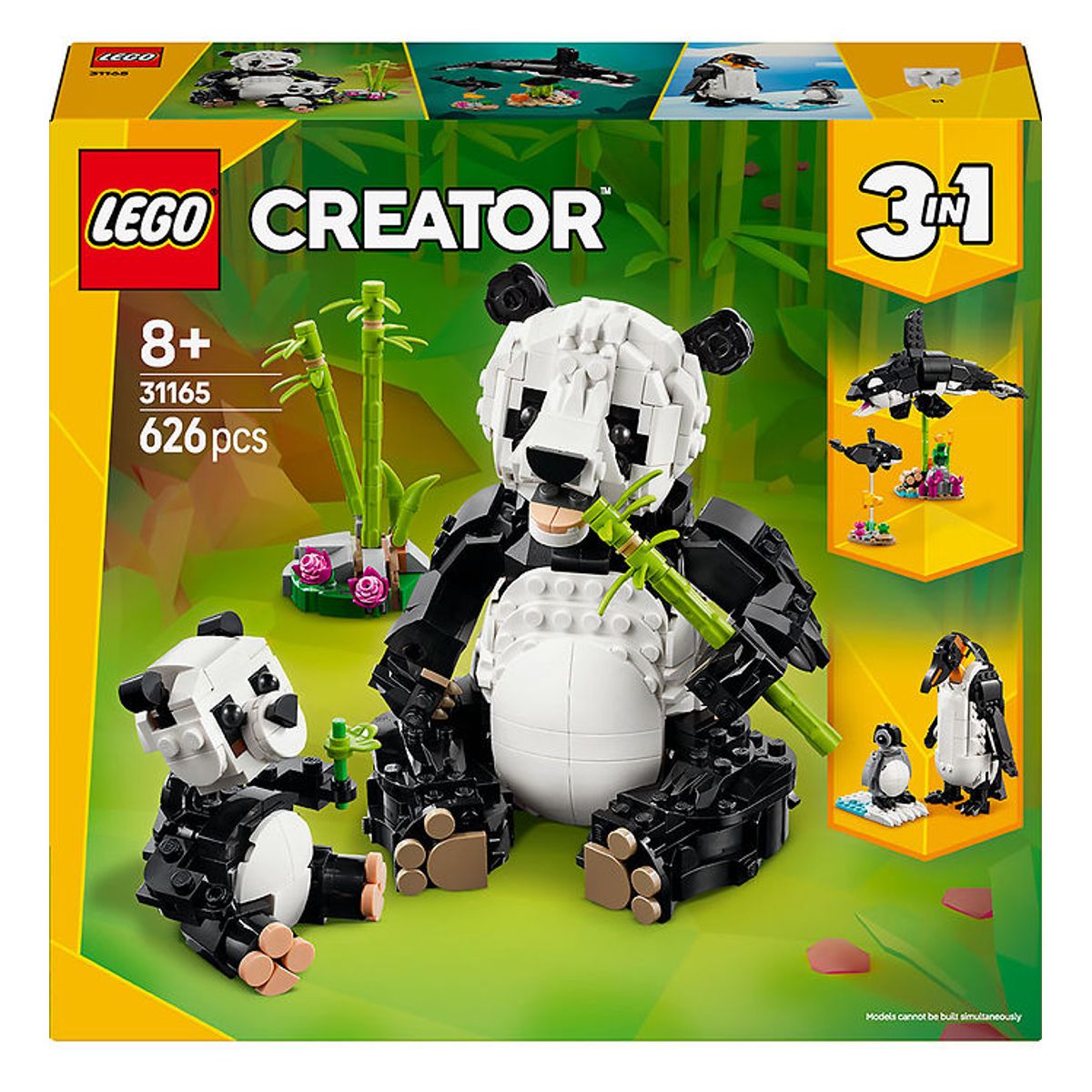 LEGO ® Creator - Vilde Dyr: Pandafamilie 31165 - 3-i-1 - 626 Dele