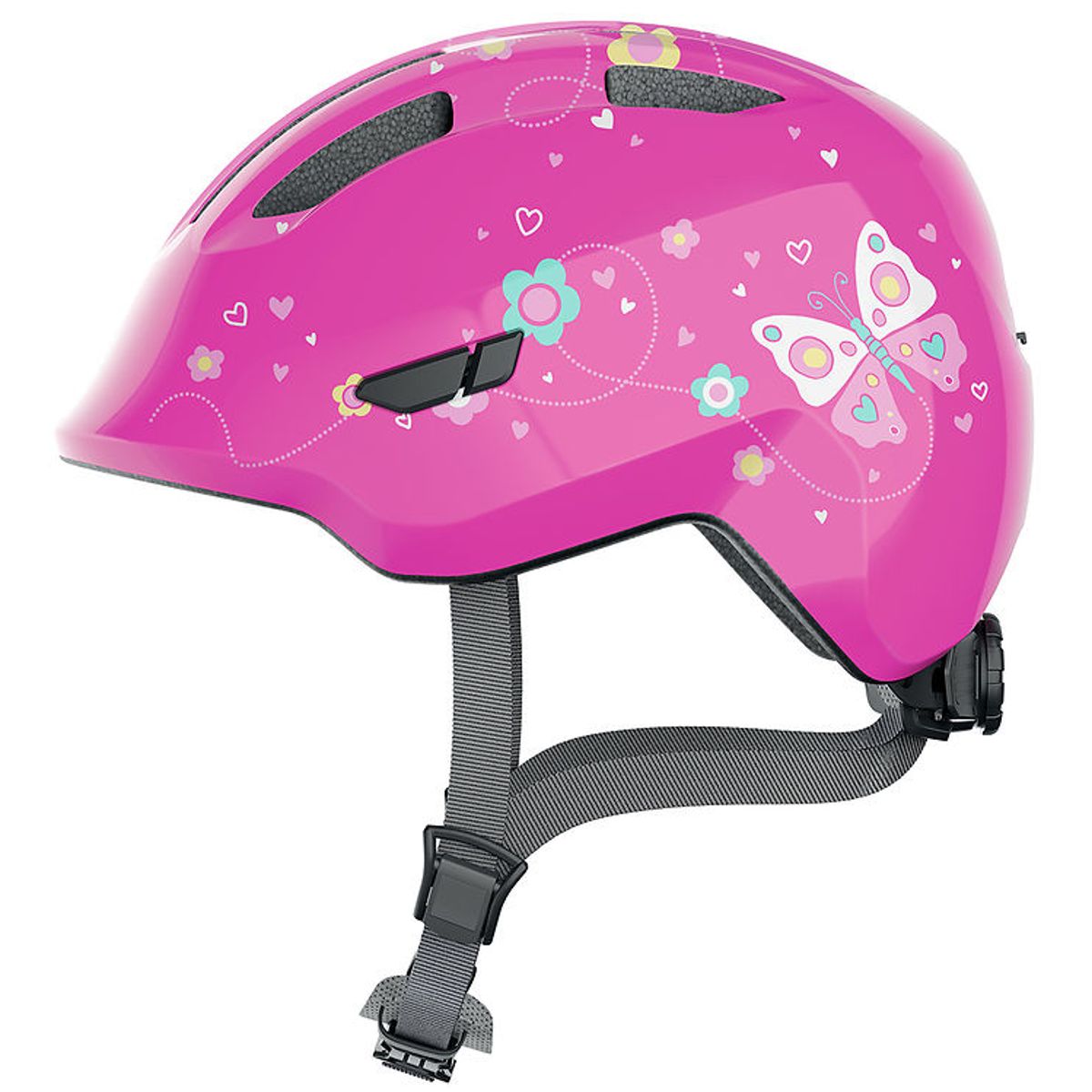 Abus Cykelhjelm - Smiley 3.0 - Pink Butterfly