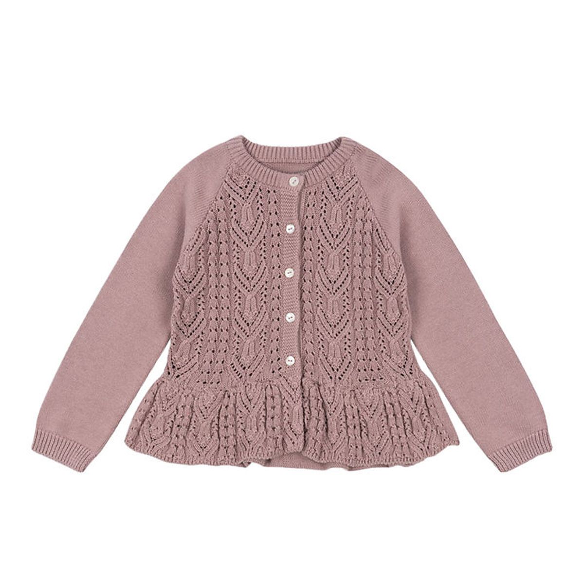 Konges Sløjd Cardigan - Strik - Cabby Frill - Deauville Mauve