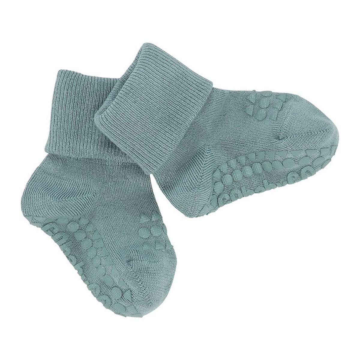 GoBabyGo Strømper - Bambus - Non-Slip Socks - Dusty Blue