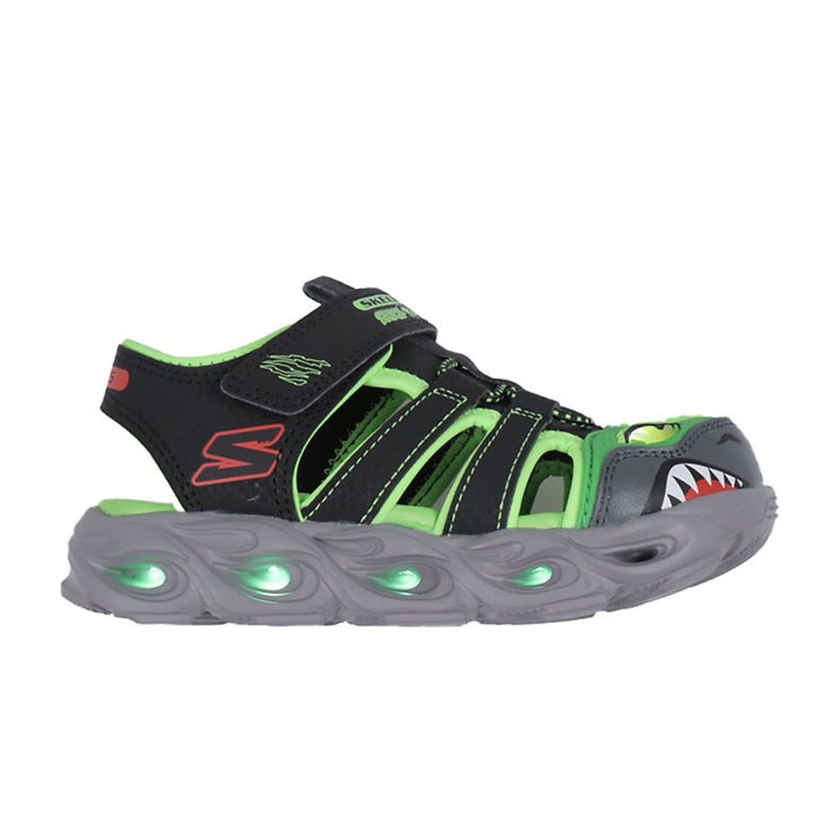 Skechers Sandaler m. Lys - Thermo-Splash - Hydro-Flare - Sort/Li