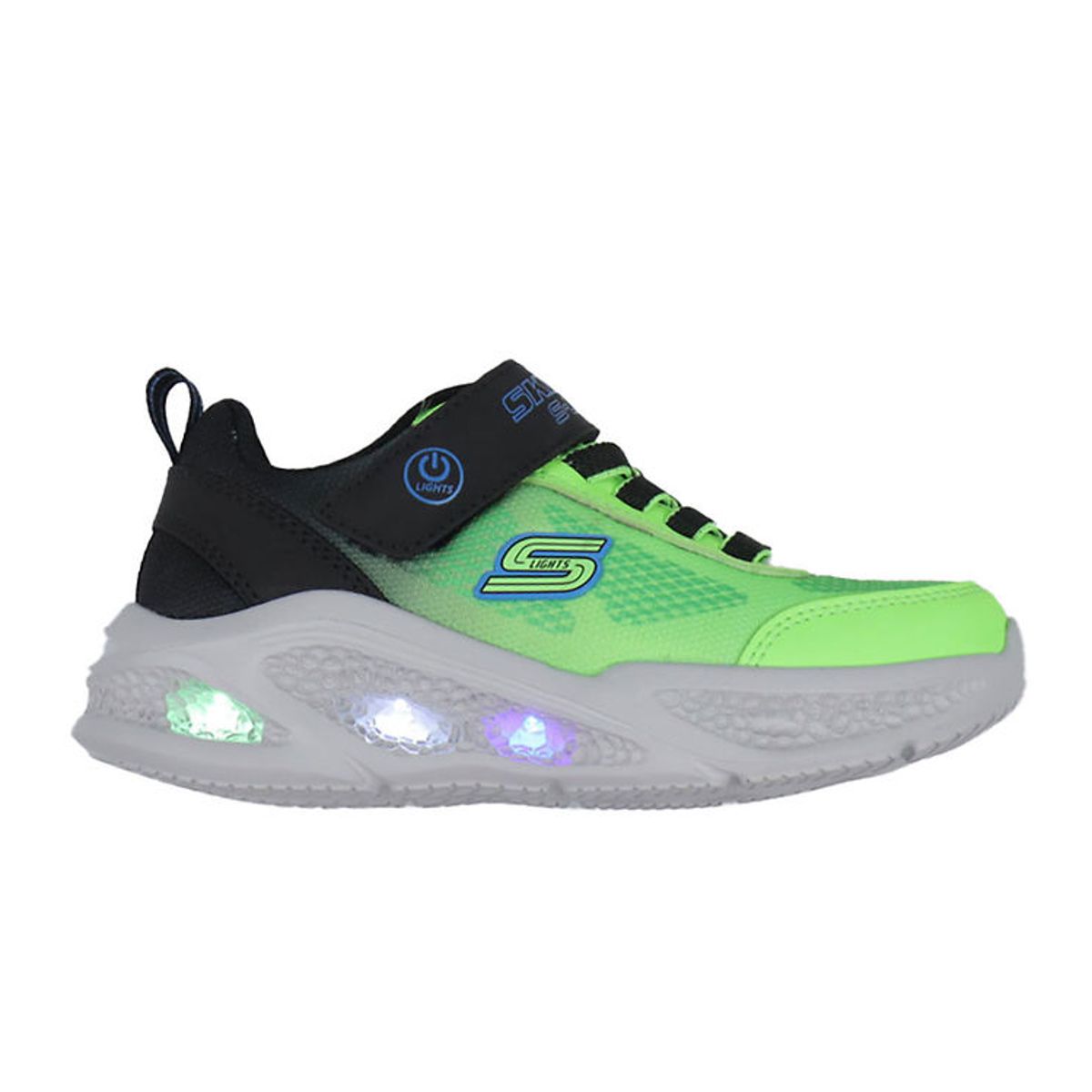 Skechers Sko - Meteor Light - Krendox - Sort/Blå/Lime