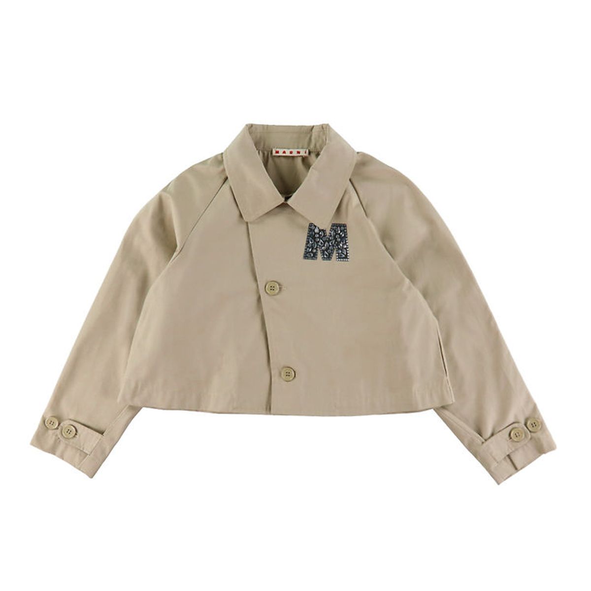 Marni Jakke - Cropped - Sand Beige m. Similisten