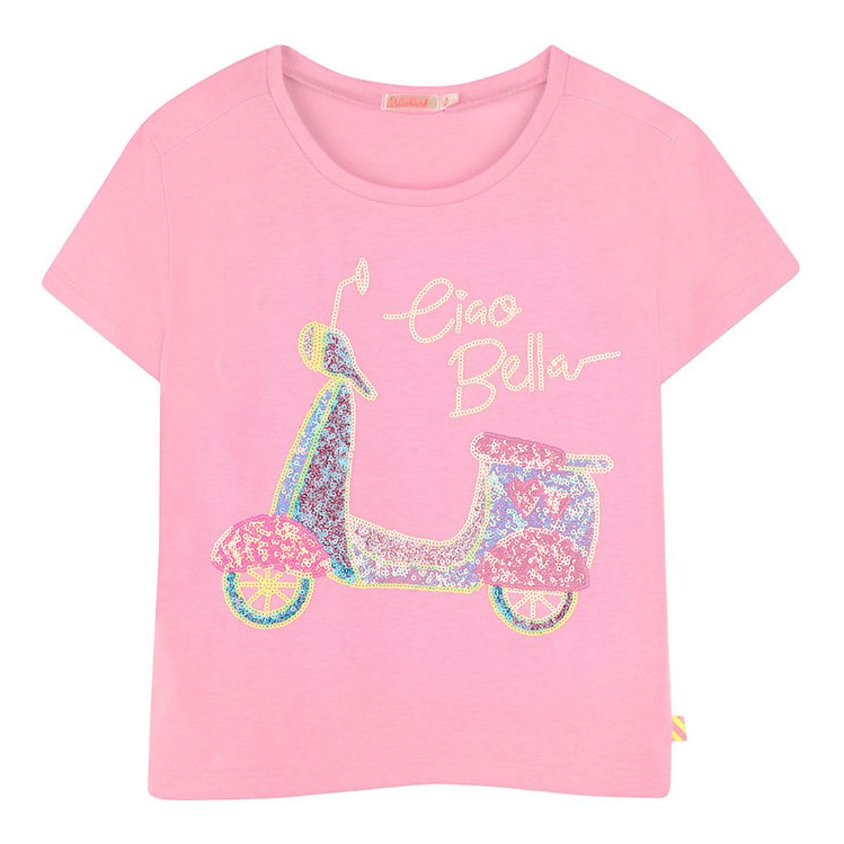 Billieblush T-shirt - Pink m. Scooter/Pailletter