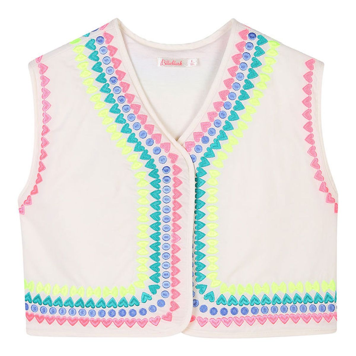 Billieblush Vest - Ivory m. Neon