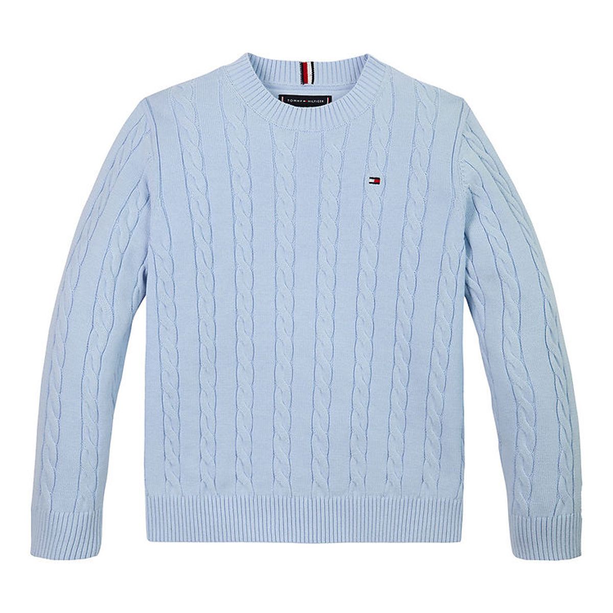 Tommy Hilfiger Bluse - Strik - Cable - Breezy Blue