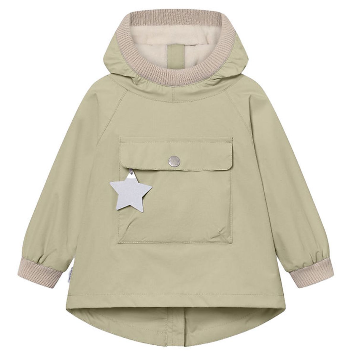 Mini A ture Sommerjakke - MatBaby Vito Fleece Anorak - Elm Green