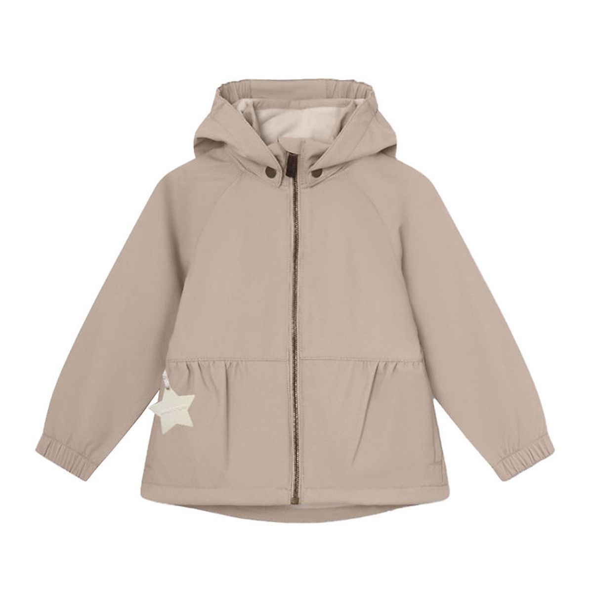 Mini A Ture Softshelljakke m. Fleece - MatBriddi - Sesame