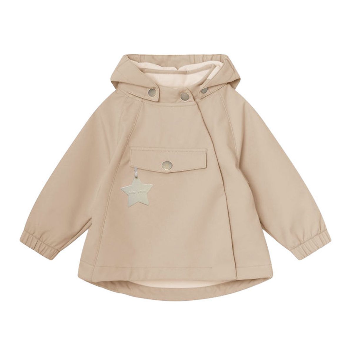 Mini A Ture Softshelljakke m. Fleece - MatWai - Sesame