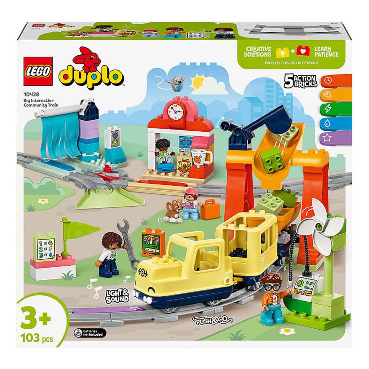 LEGO ® DUPLO - Stort Interaktivt Lokalbanetog 10428 - 103 Dele