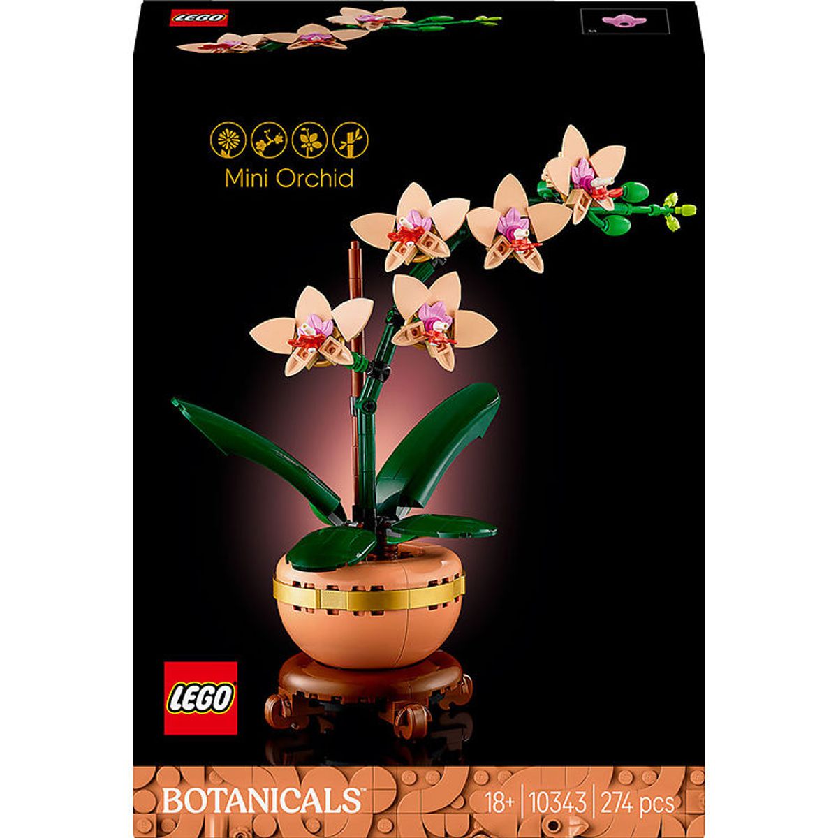 LEGO ® Botanicals - Mini-Orkidé 10343 - 274 Dele