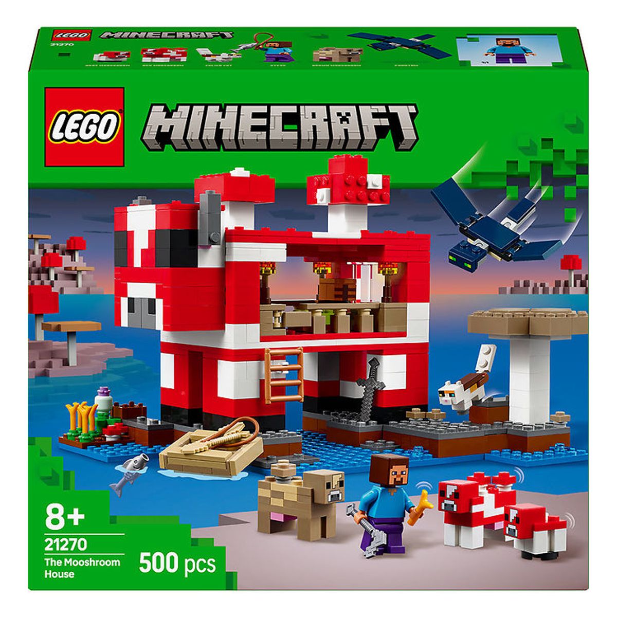 LEGO ® Minecraft - Mooshroom-huset 21270 - 500 Dele