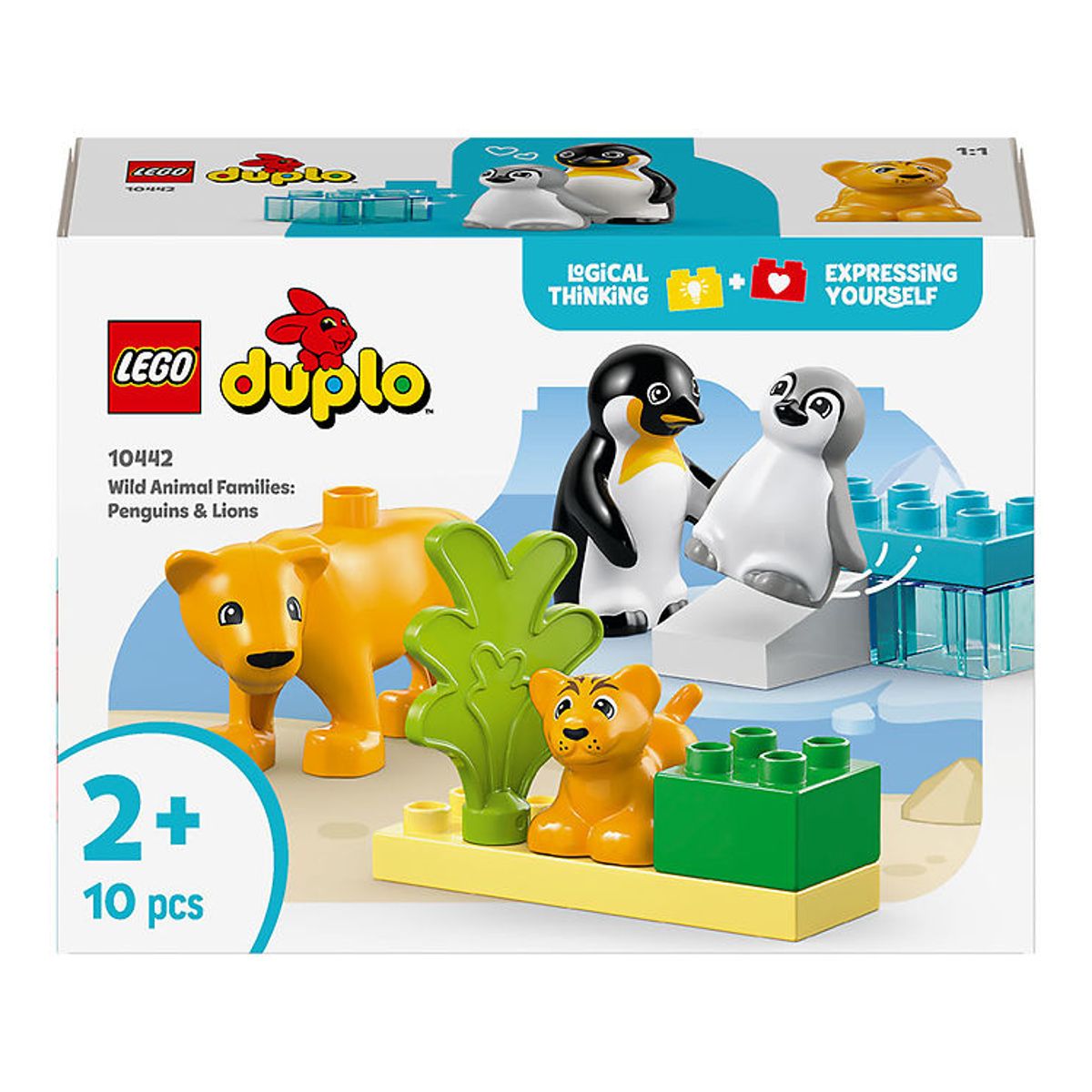 LEGO ® DUPLO - Vilde Dyrefamilier: Pingviner og Løver 10442 - 10