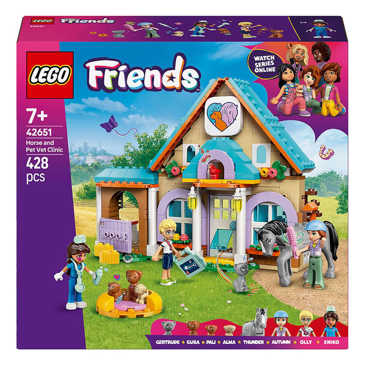 LEGO ® Friends - Dyrlægeklinik For Heste Og Kæledyr 42651 - 428 D