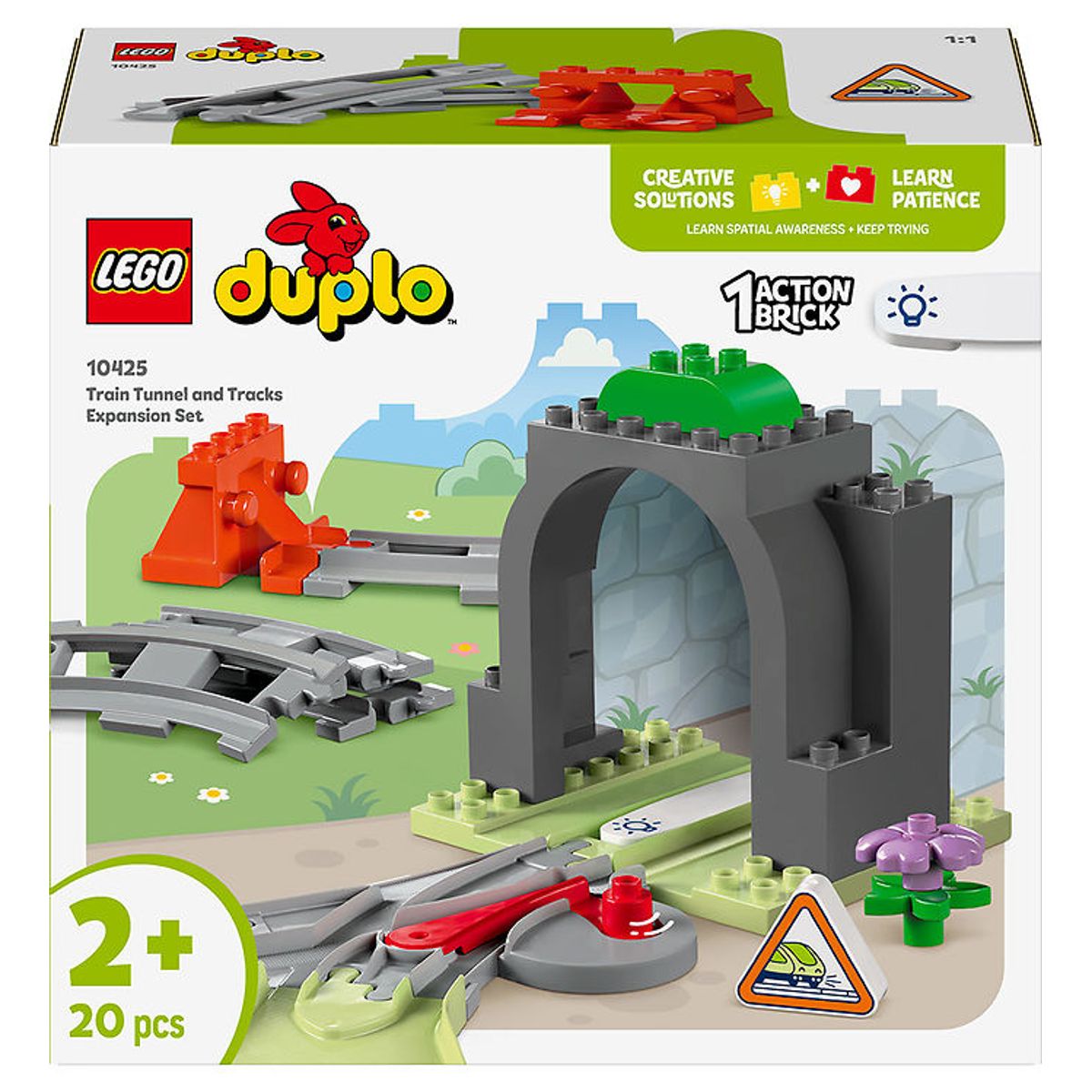 LEGO ® DUPLO - Togtunnel Og Spor Udvidelsessæt 10425 - 20 Dele