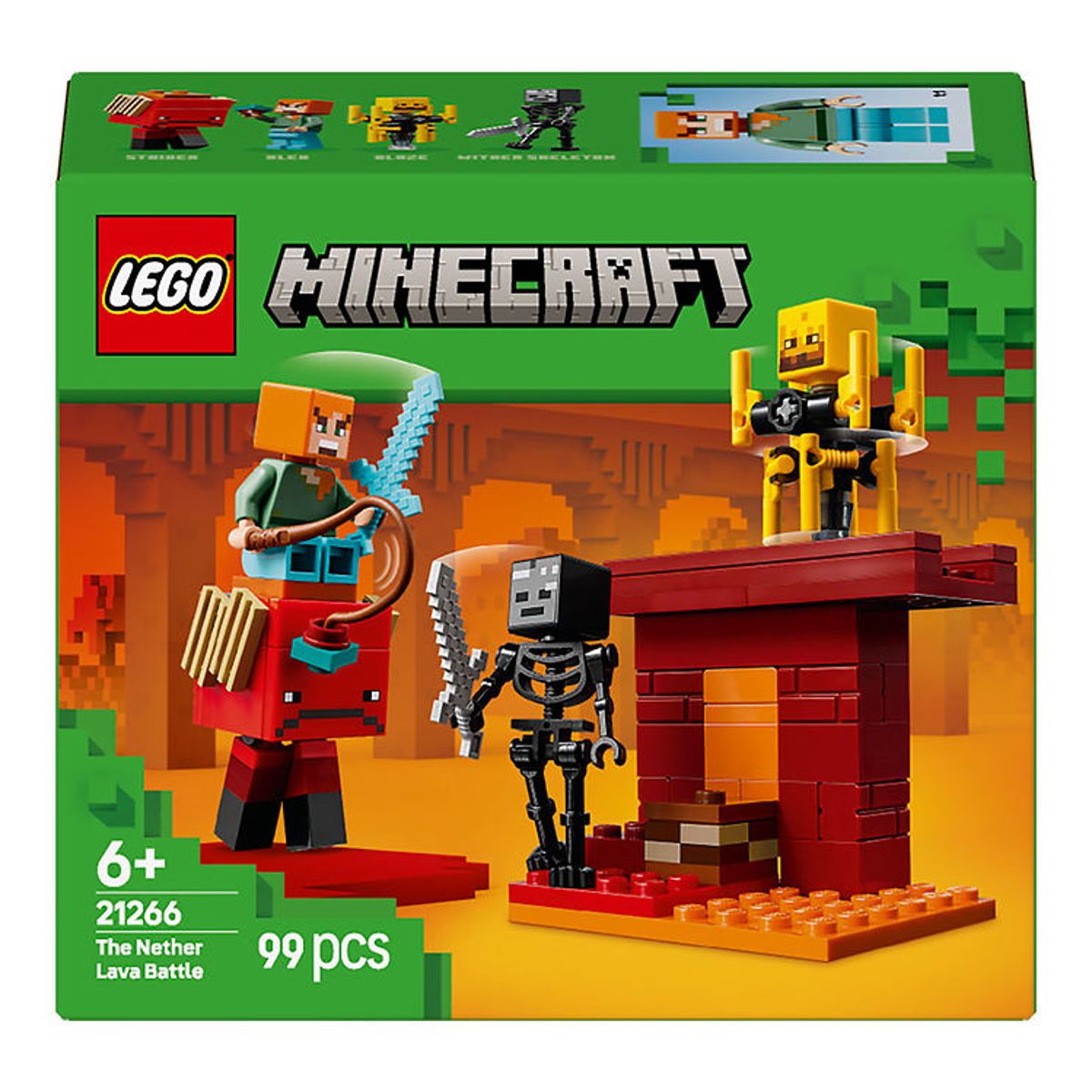 LEGO ® Minecraft - Nether-lavakampen 21266 - 99 Dele