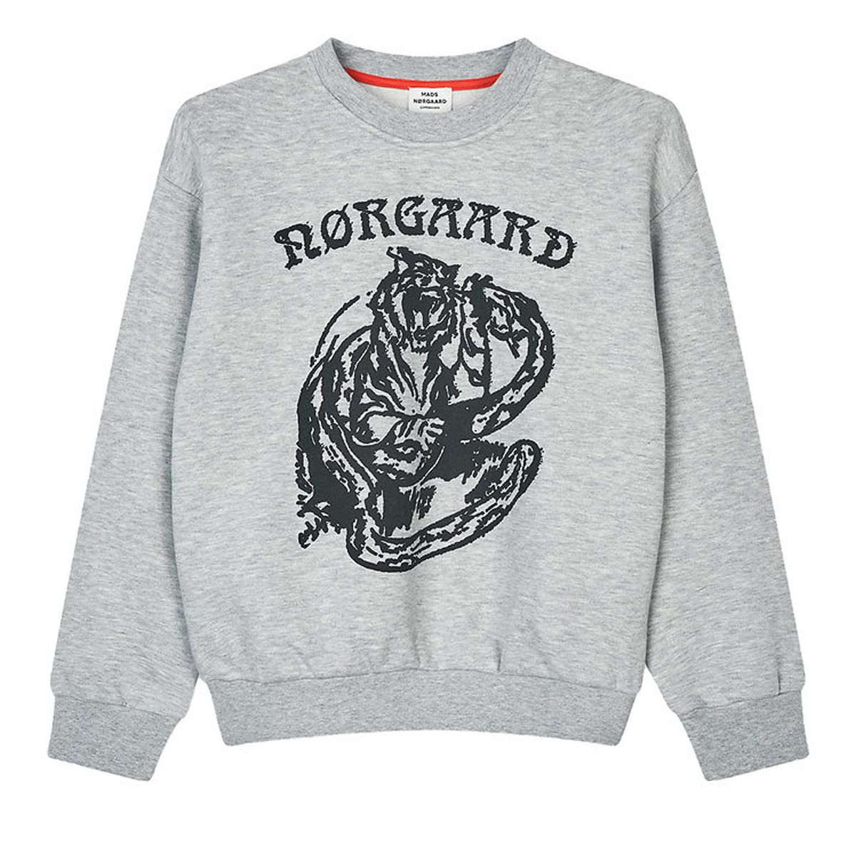 Mads Nørgaard Sweatshirt - Sonar - Lysegråmeleret