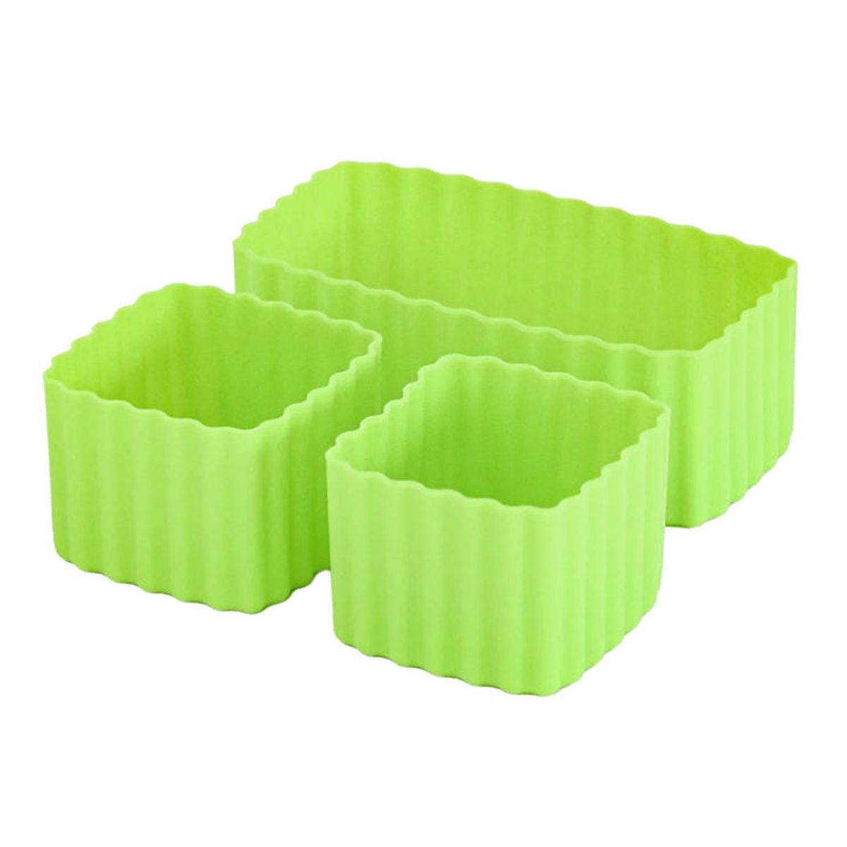 MontiiCo Silikoneforme - Bento Cups Mixed - 3 stk. - Matcha