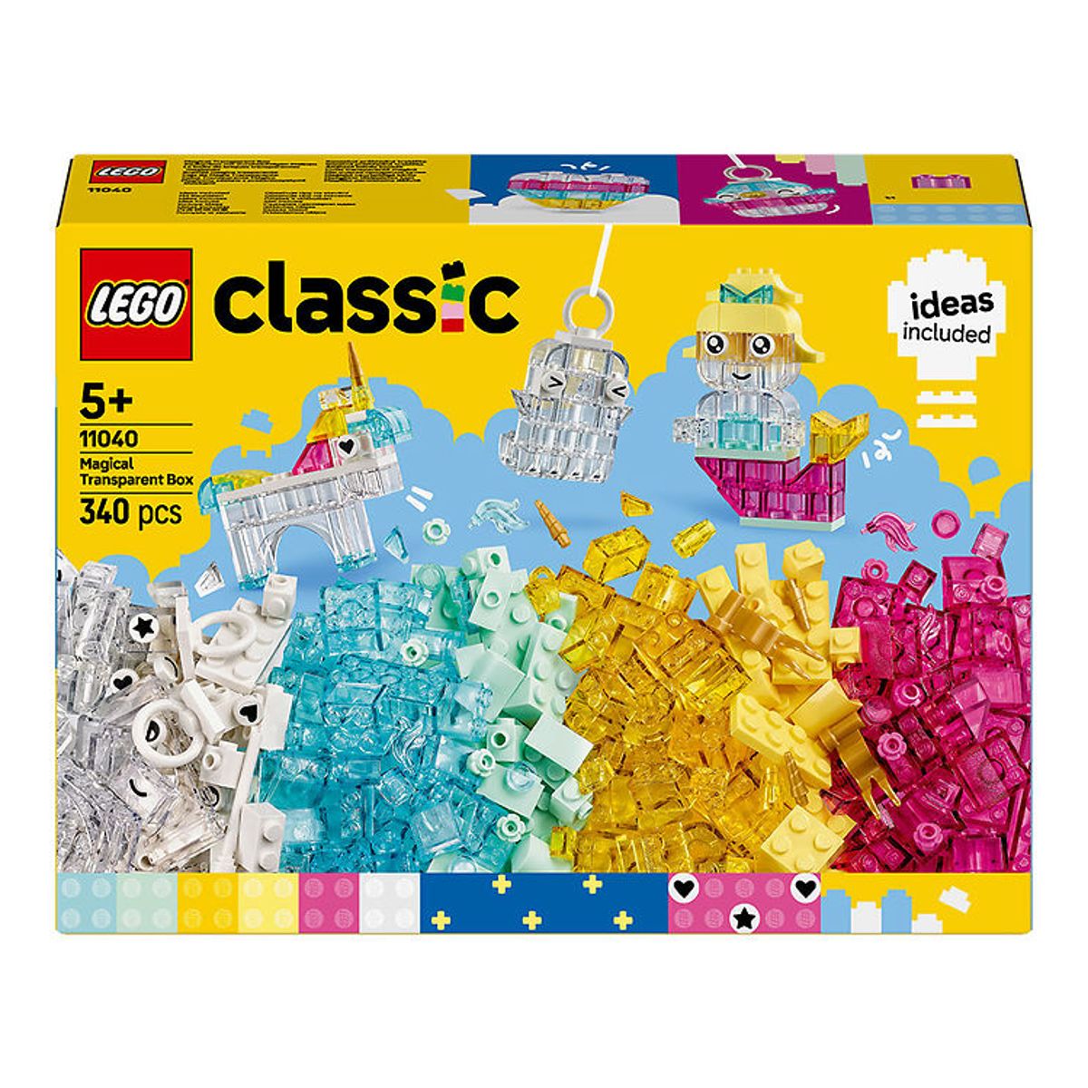 LEGO ® Classic - Magiske Gennemsigtige Klodser 11040 - 340 Dele