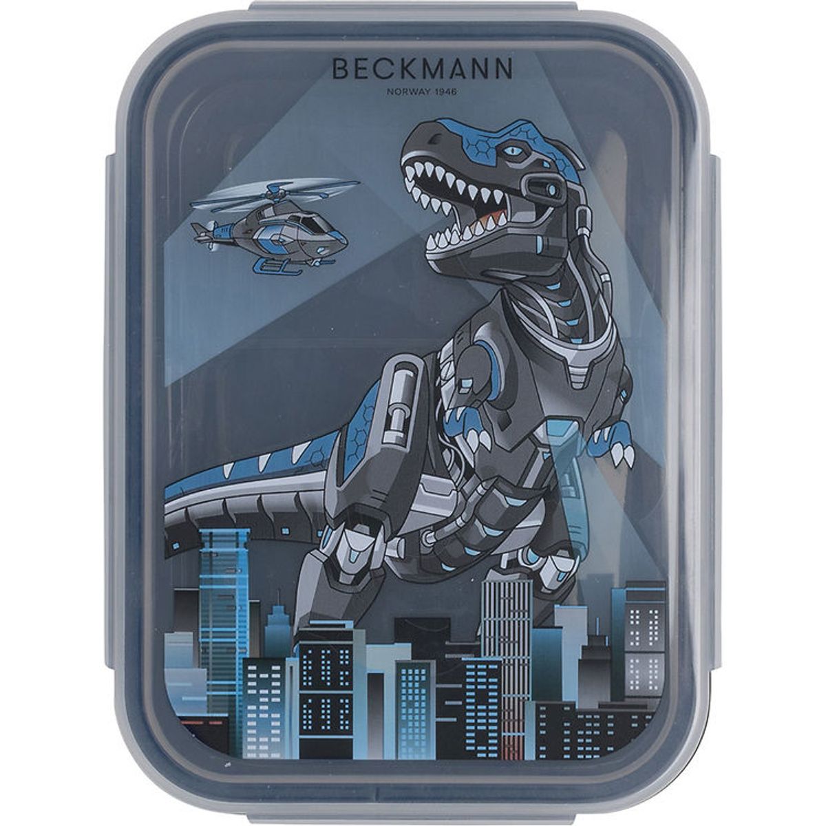 Beckmann Madkasse - Tech Rex - Sort