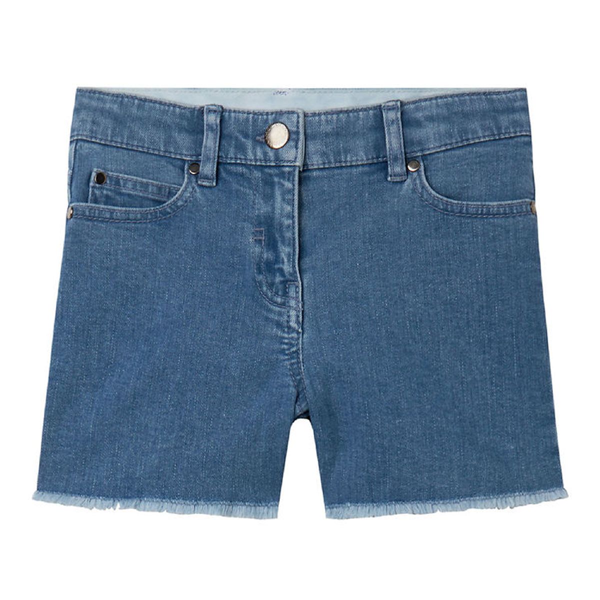 Stella McCartney Kids Denimshorts - Lyseblå m. Hjerter