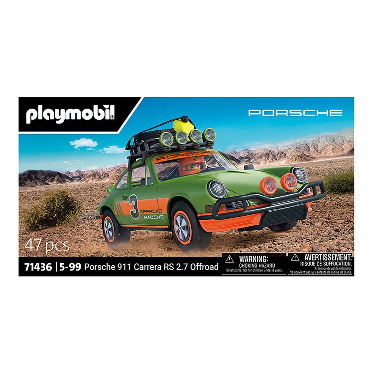 Playmobil Porsche 911 Carrera RS 2.7 OffRoad - 71436 - 47 Dele