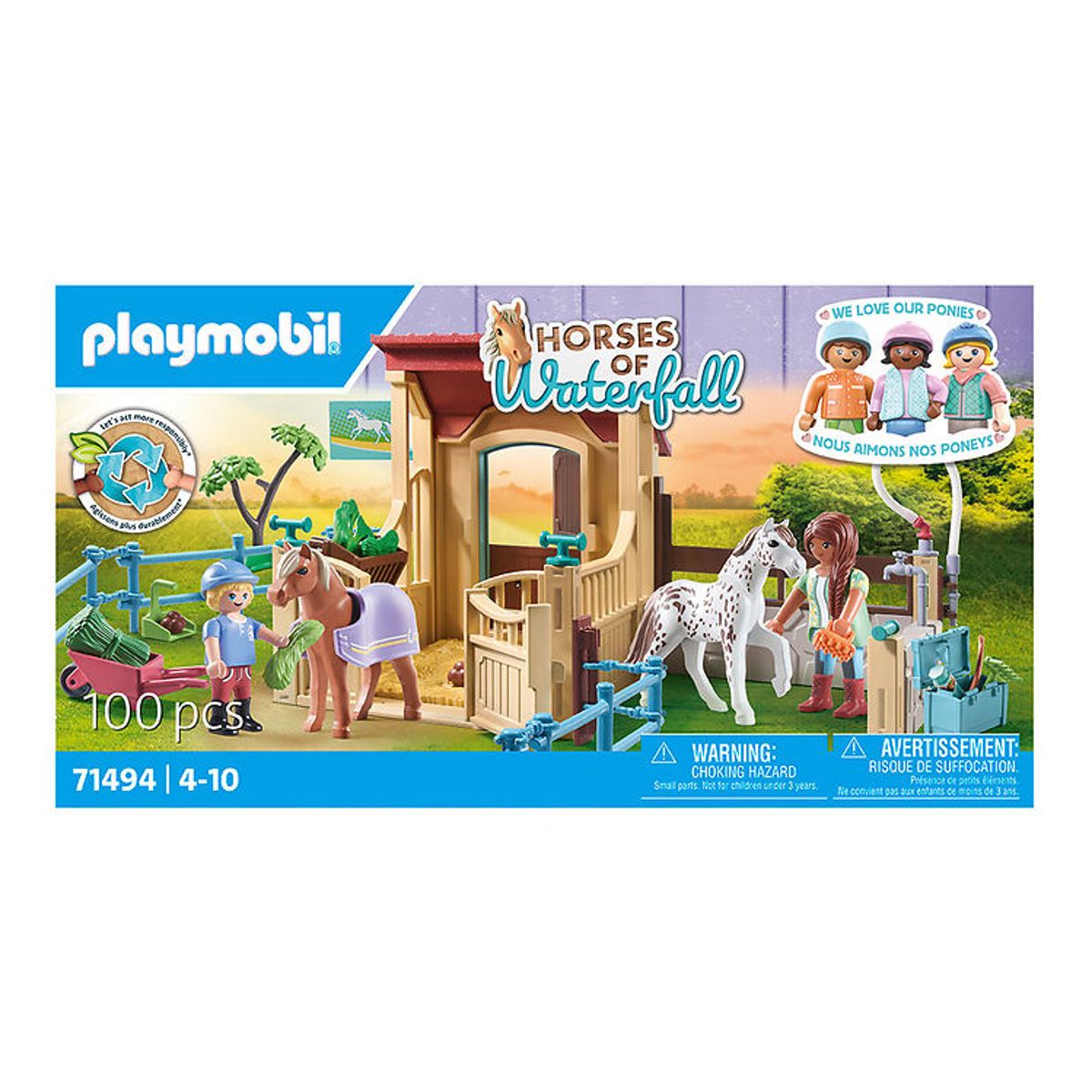 Playmobil Horses Of Waterfall - Ridestald - 71494 - 100 dele