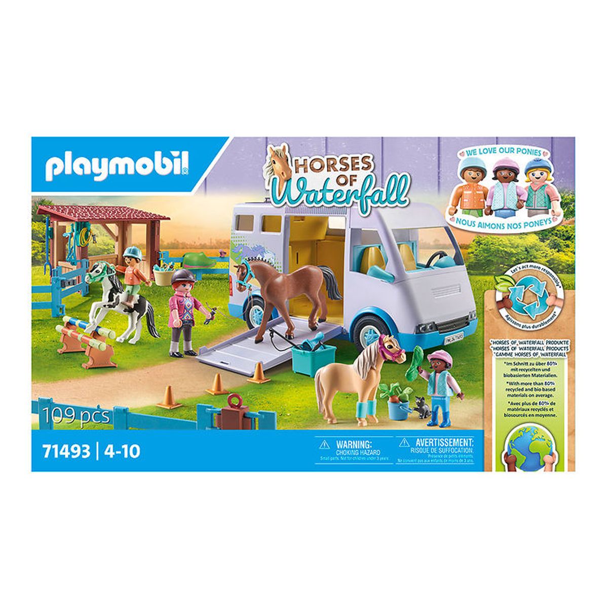 Playmobil Horses Of Waterfall - Mobil Rideskole - 71493 - 109 De