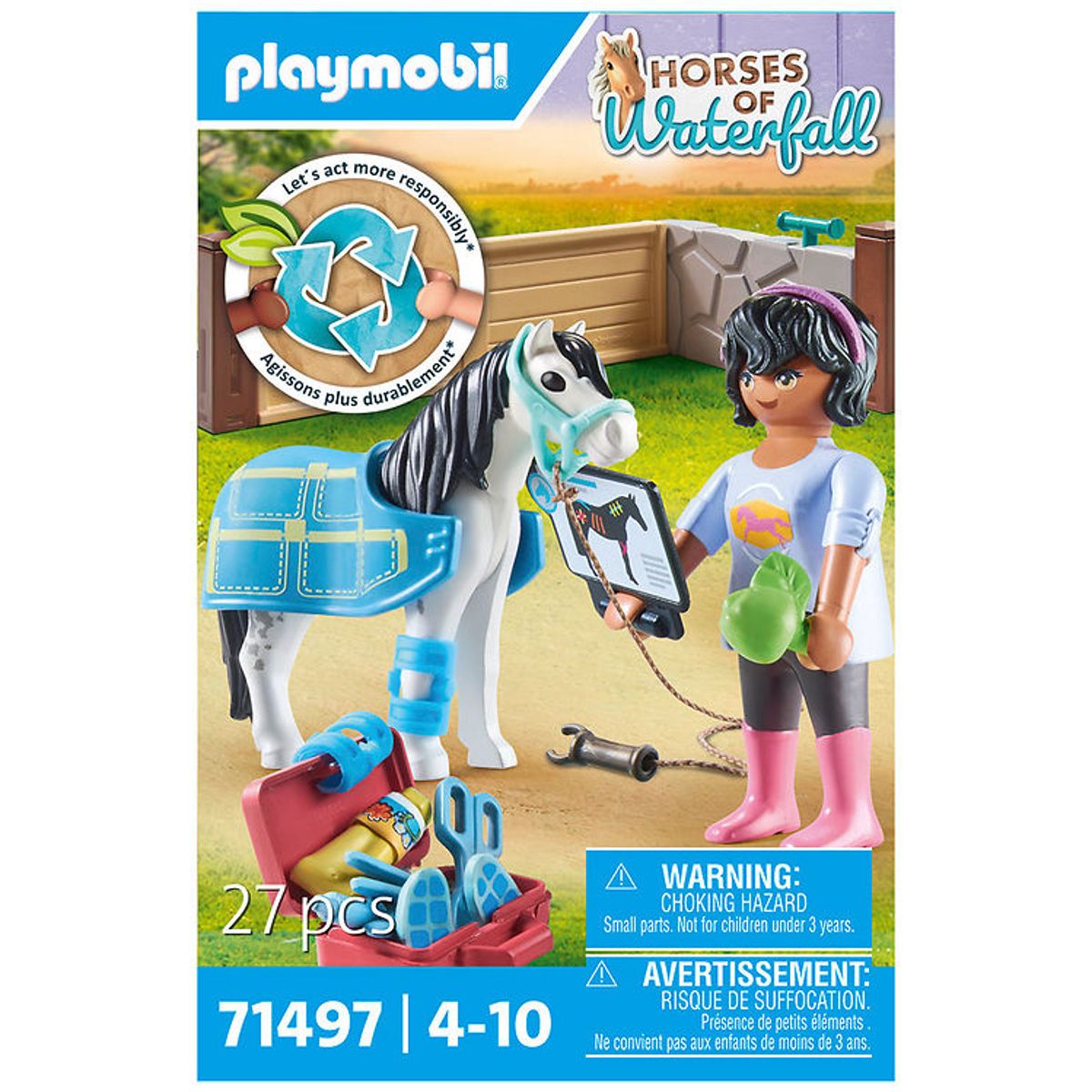 Playmobil Horses Of Waterfall - Hesteterapeut - 71497 - 27 dele