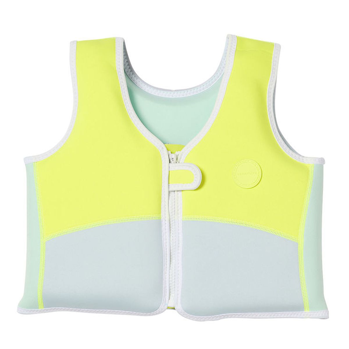 SunnyLife Svømmevest - Salty the Shark - 3-6 År - Aqua Neon Yell