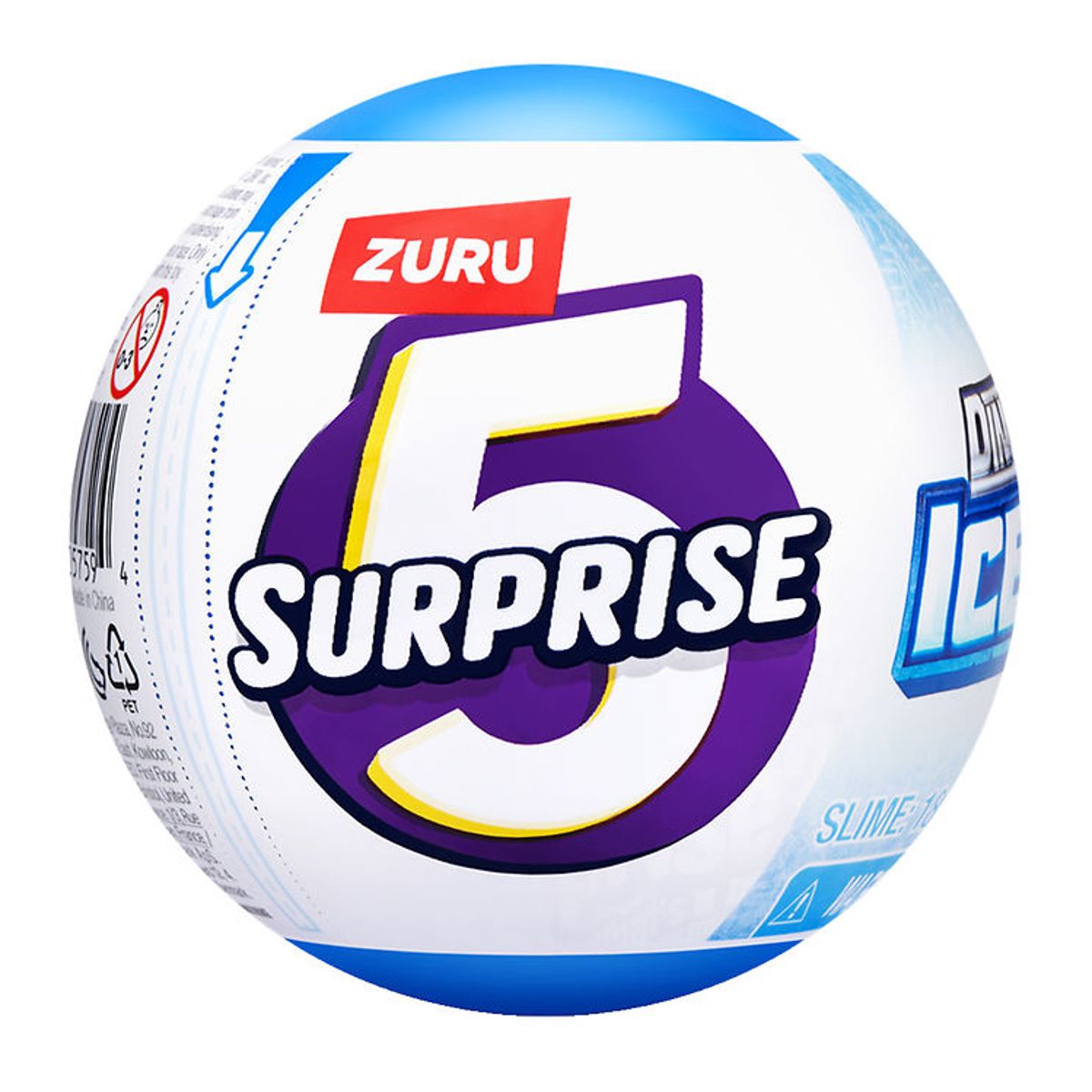 5 Surprise Kugle m. Overraskelse - Dino Strike - Ice Age