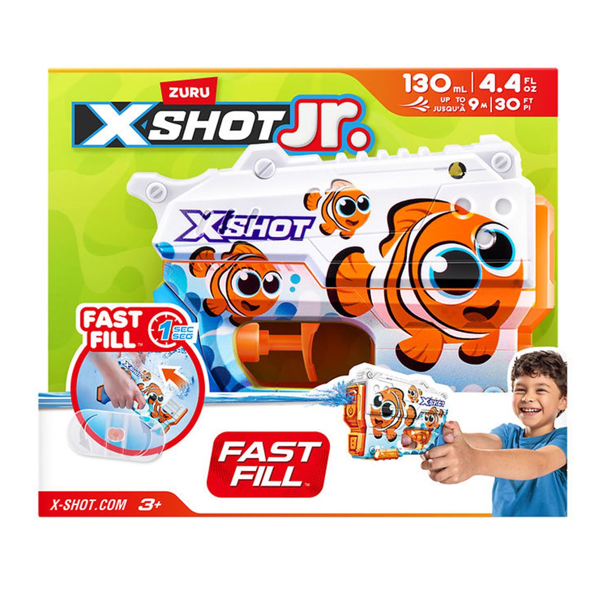 X-SHOT Vandpistol - Junior Fast Fill - Klovnfisk