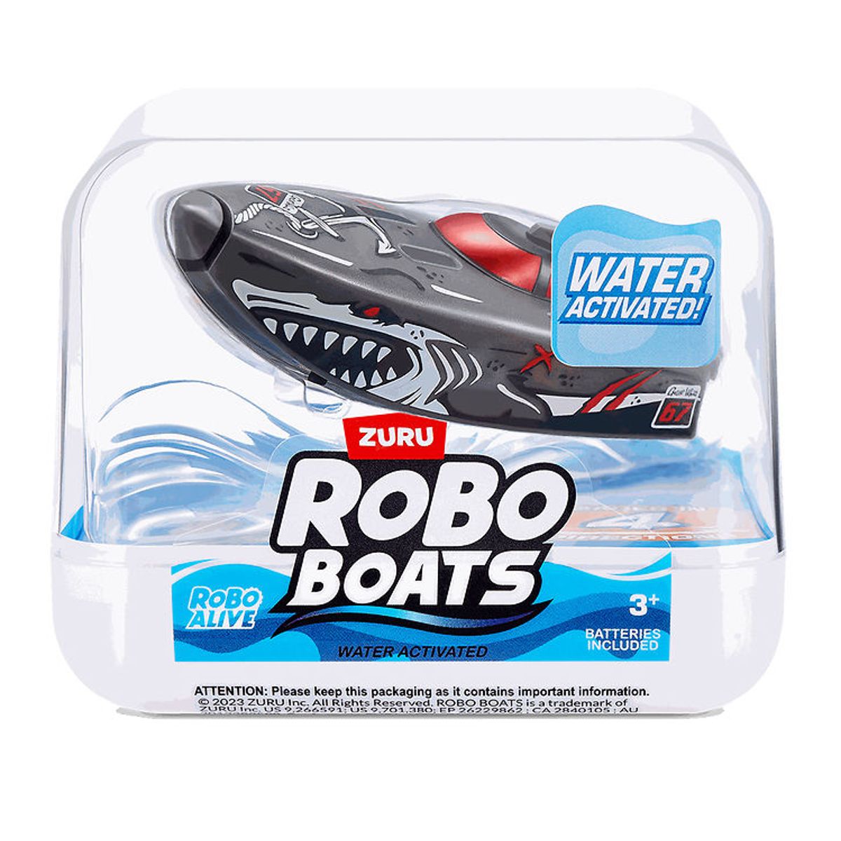 Robo Alive Badelegetøj - Robo Boats - Grå