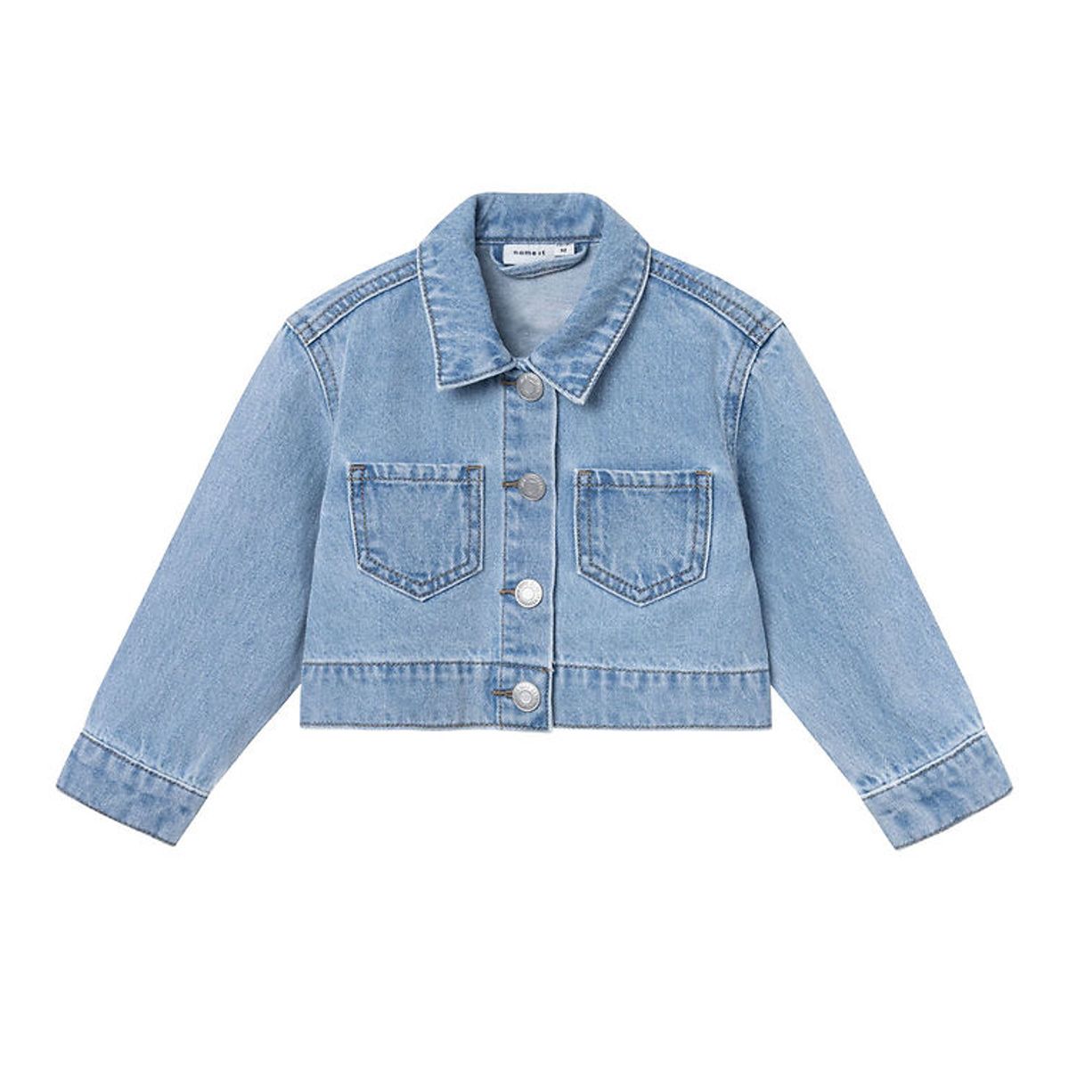 Name It Denimjakke - NmfConny - Light Blue Denim m. Enhjørning